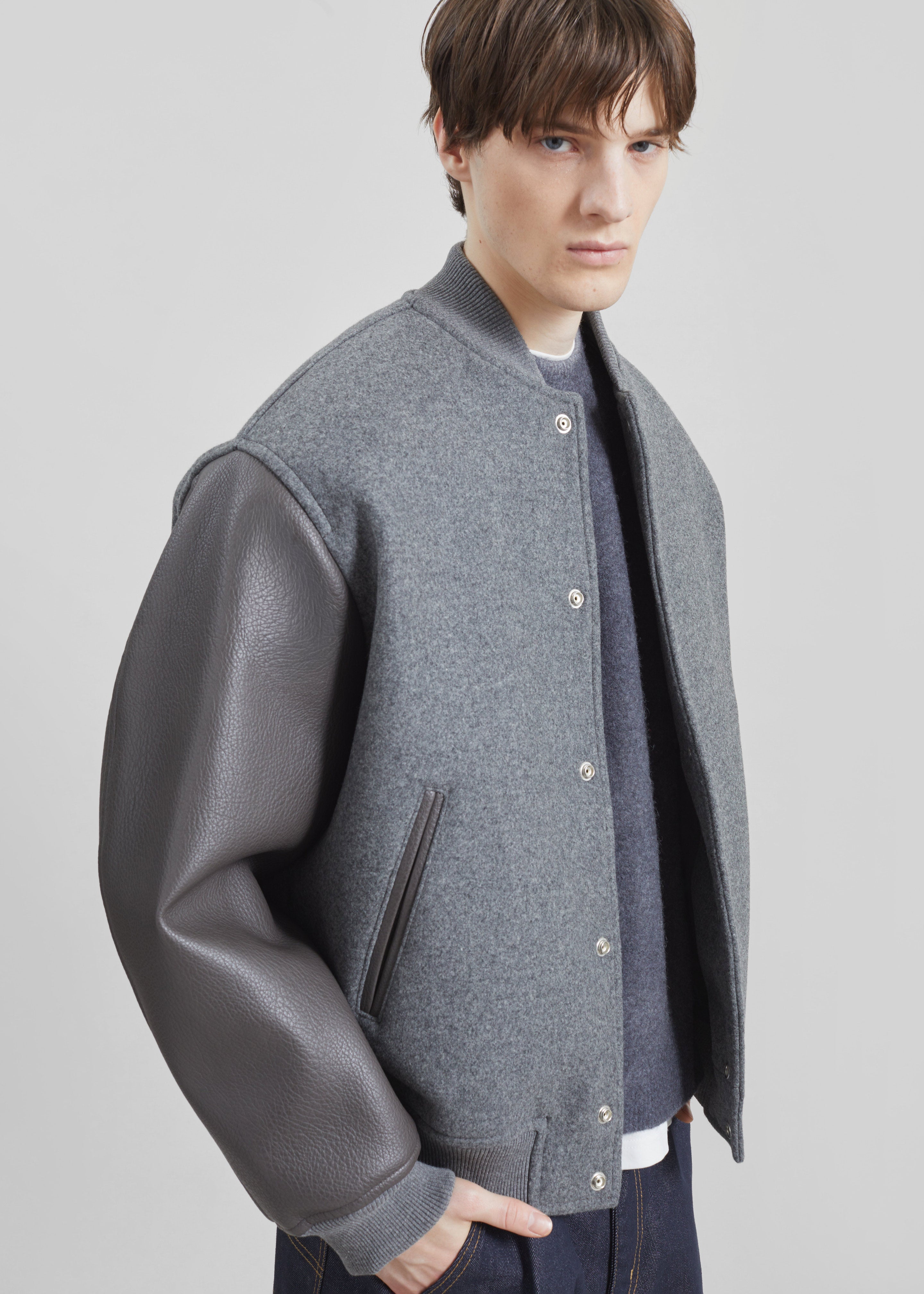 Kerava Oversized Bomber Jacket - Grey - 16 - [gender-male]
