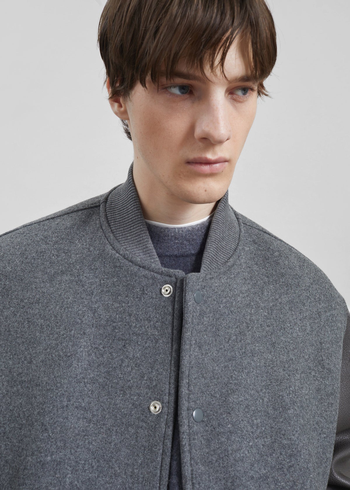 Kerava Oversized Bomber Jacket - Grey - 20