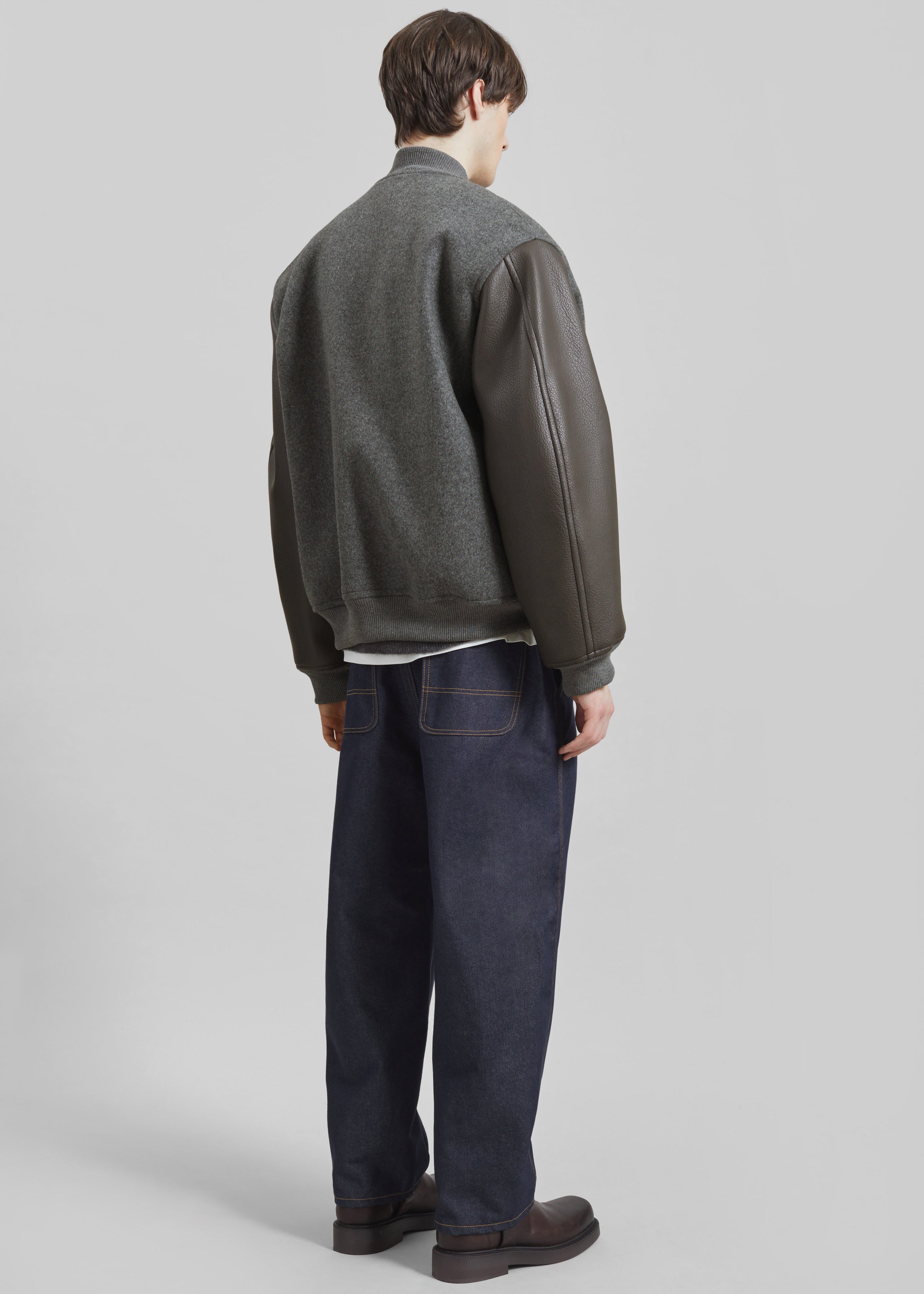 Kerava Oversized Bomber Jacket - Grey - 21