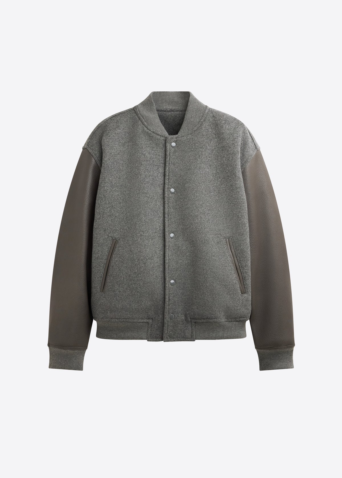 Kerava Oversized Bomber Jacket - Grey - 22