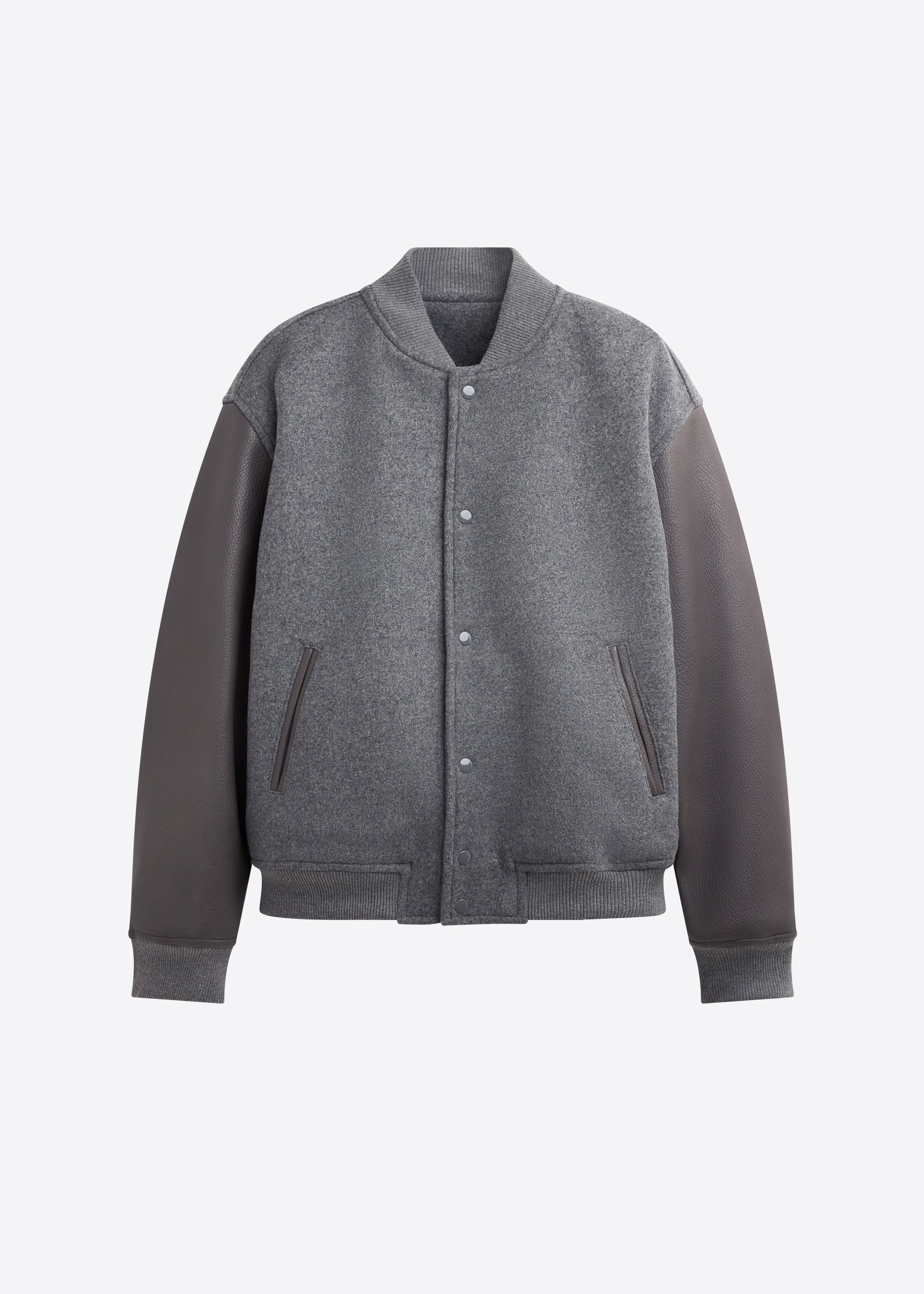 Kerava Oversized Bomber Jacket - Grey - 22