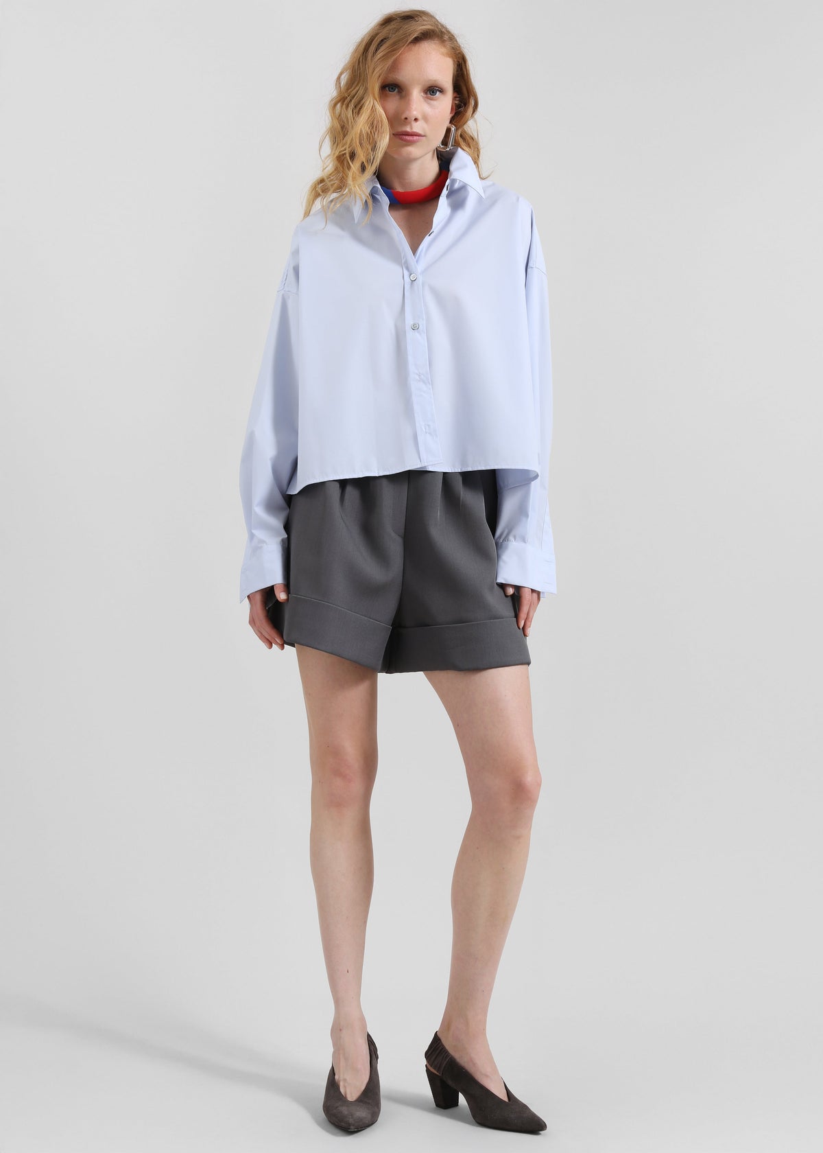Kersey Boxy Shirt - Sky Blue - 3