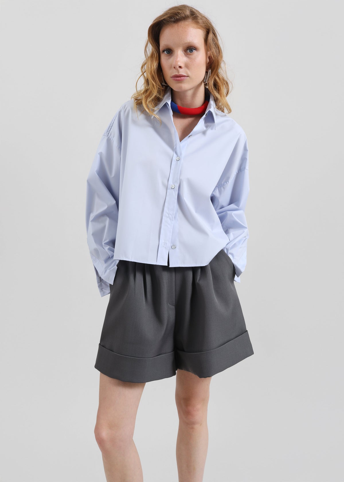 Kersey Boxy Shirt - Sky Blue - 5