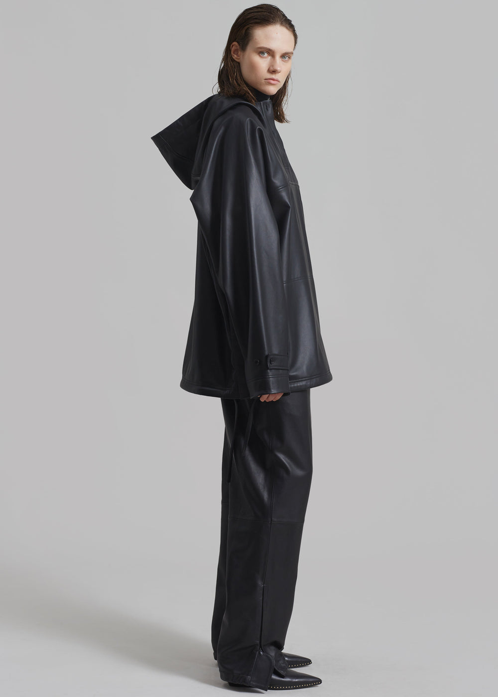 Kevin Leather Trousers - Black - 1
