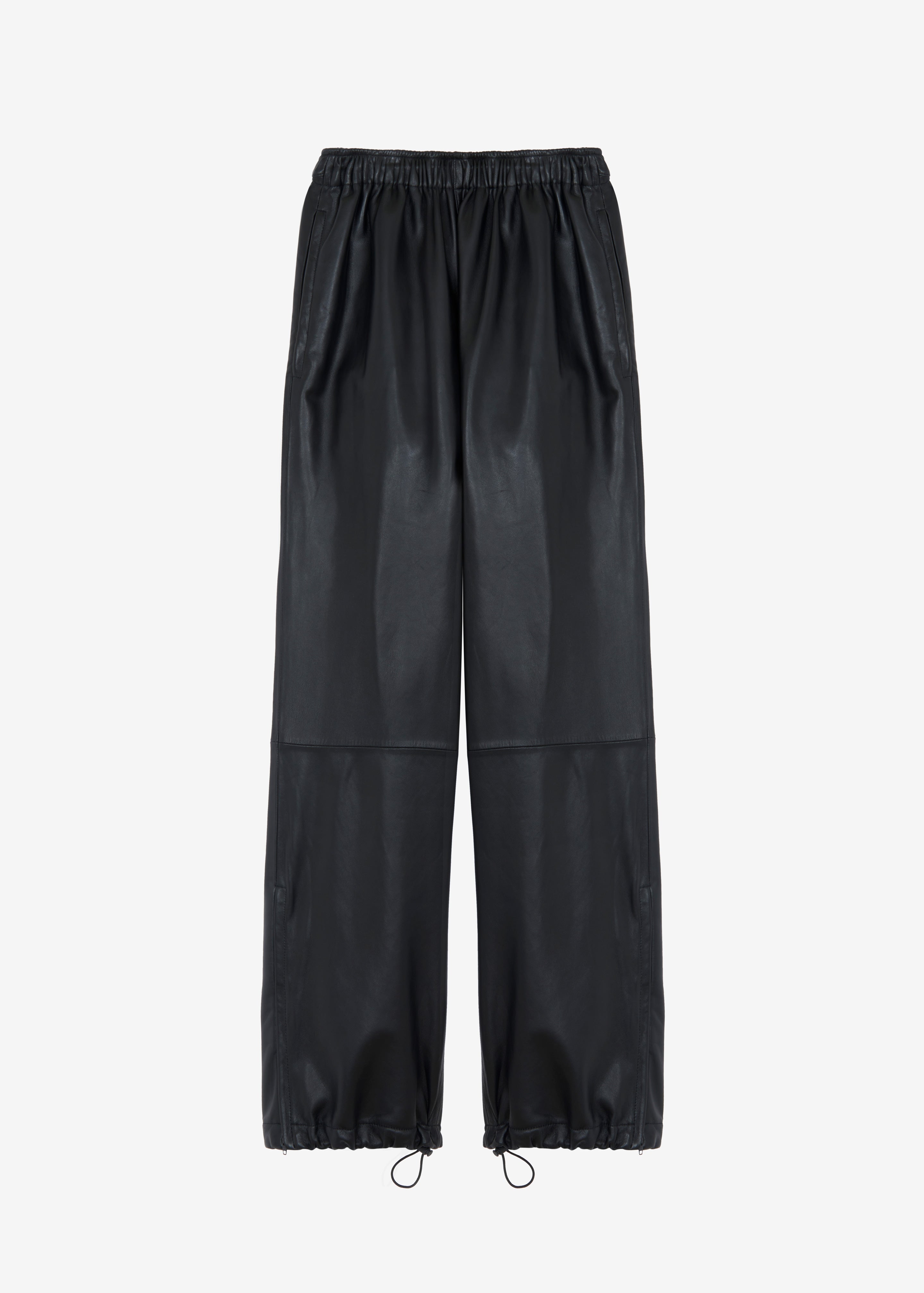 Kevin Leather Trousers - Black - 14