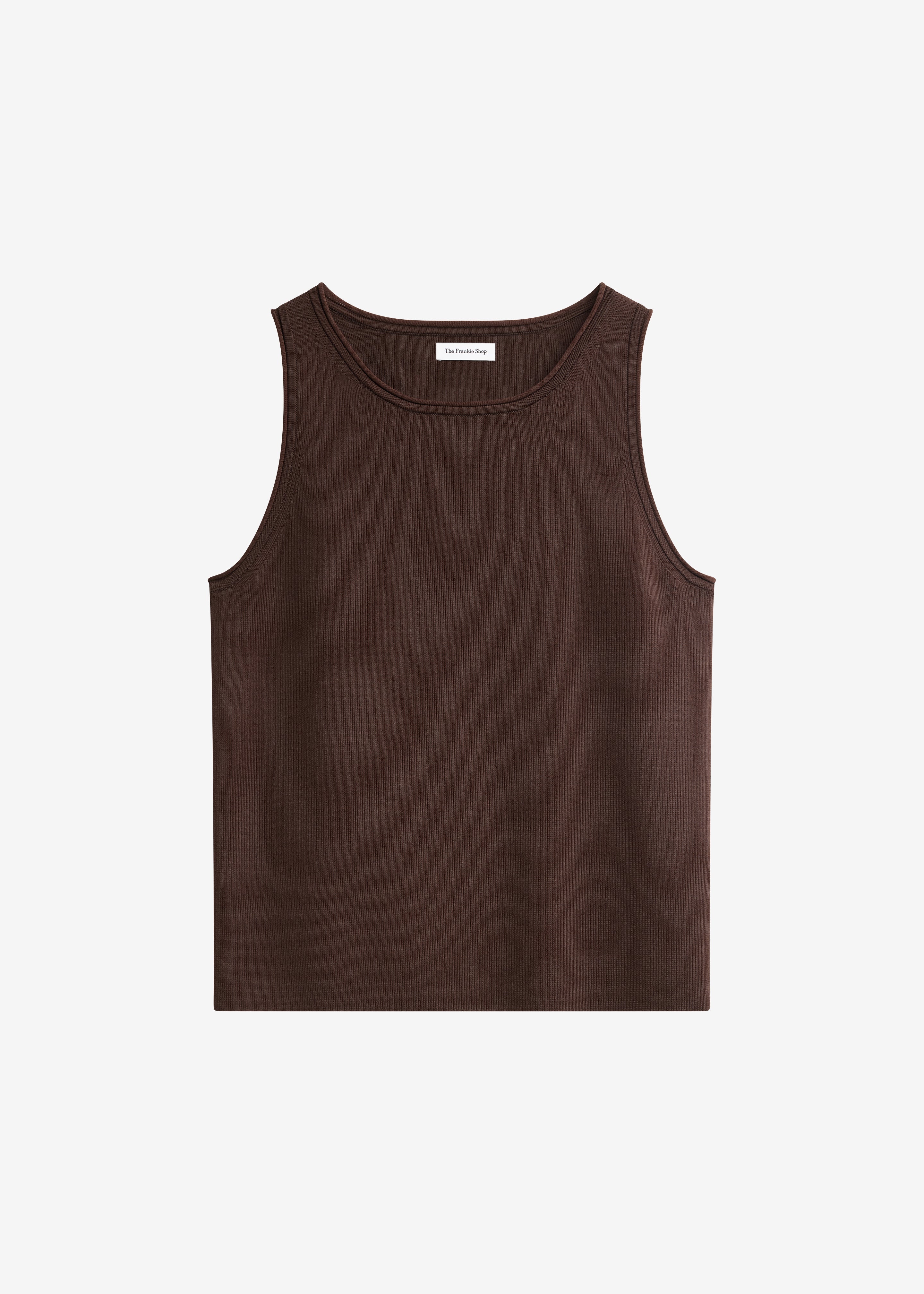 Kinna Knit Sleeveless Top - Brown - 8