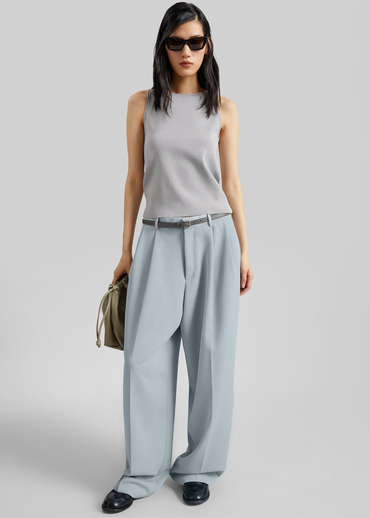 Kinna Knit Sleeveless Top - Grey - 5