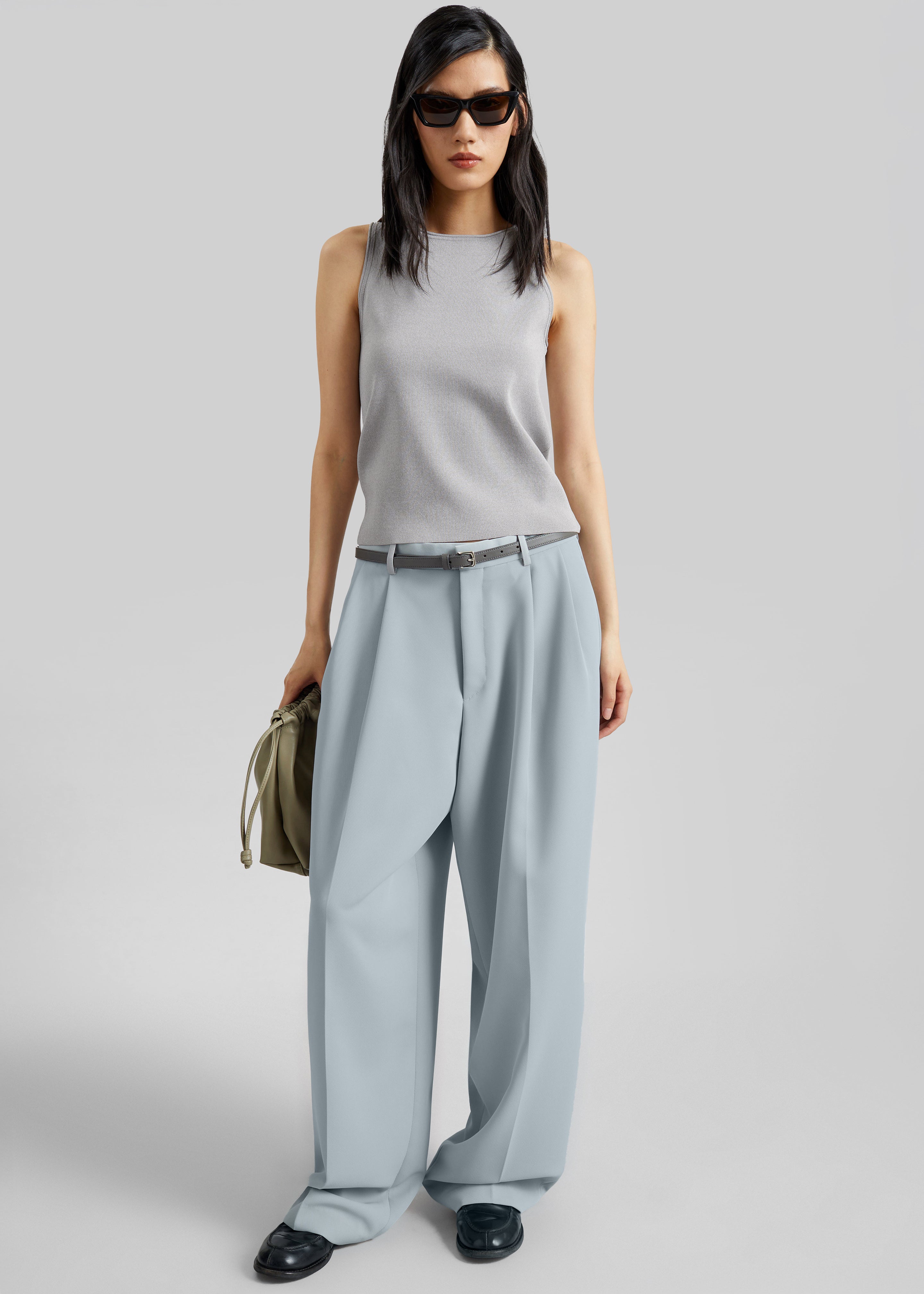 Kinna Knit Sleeveless Top - Grey - 5