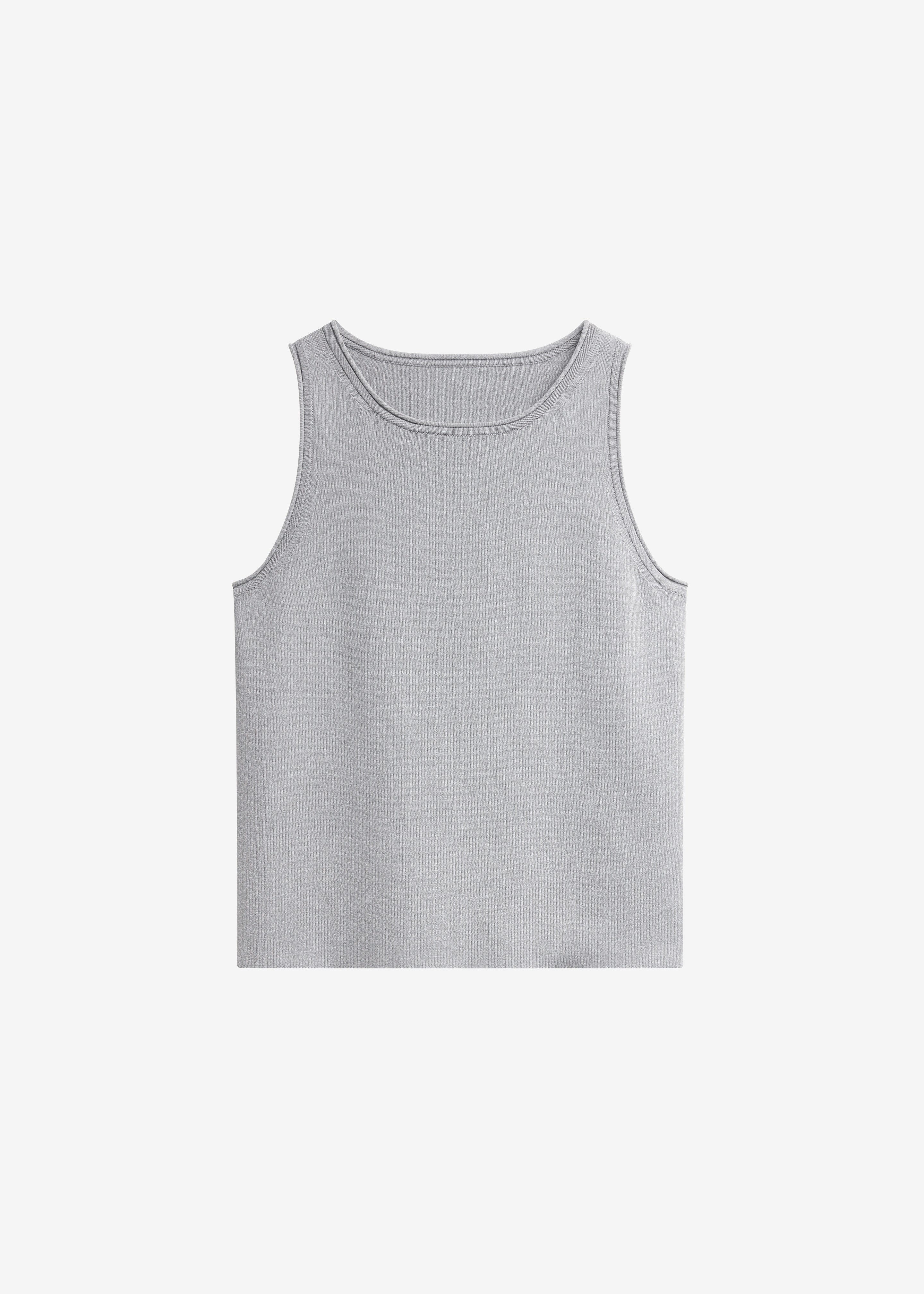 Kinna Knit Sleeveless Top - Grey - 8
