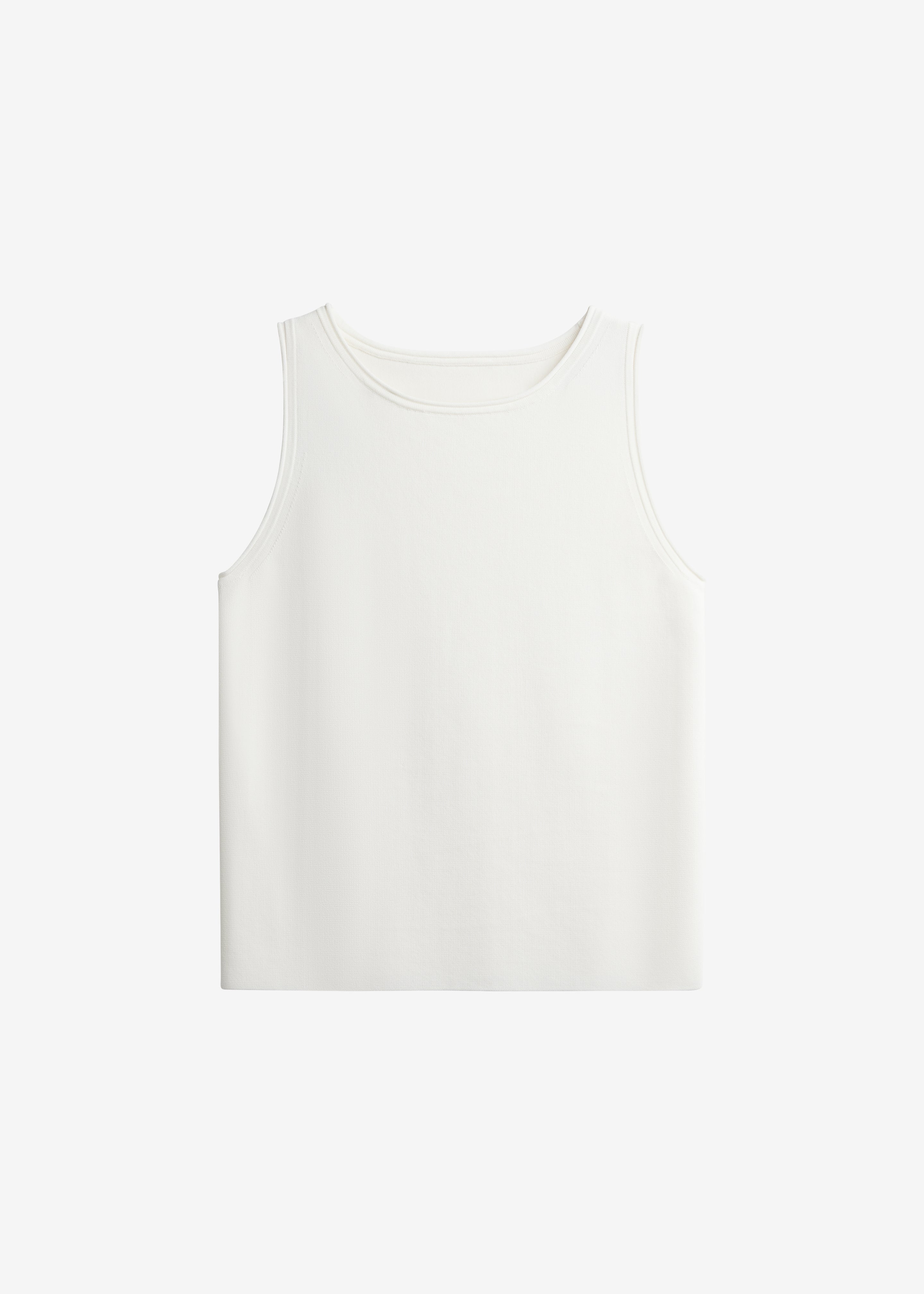 Kinna Knit Sleeveless Top - Ivory - 8