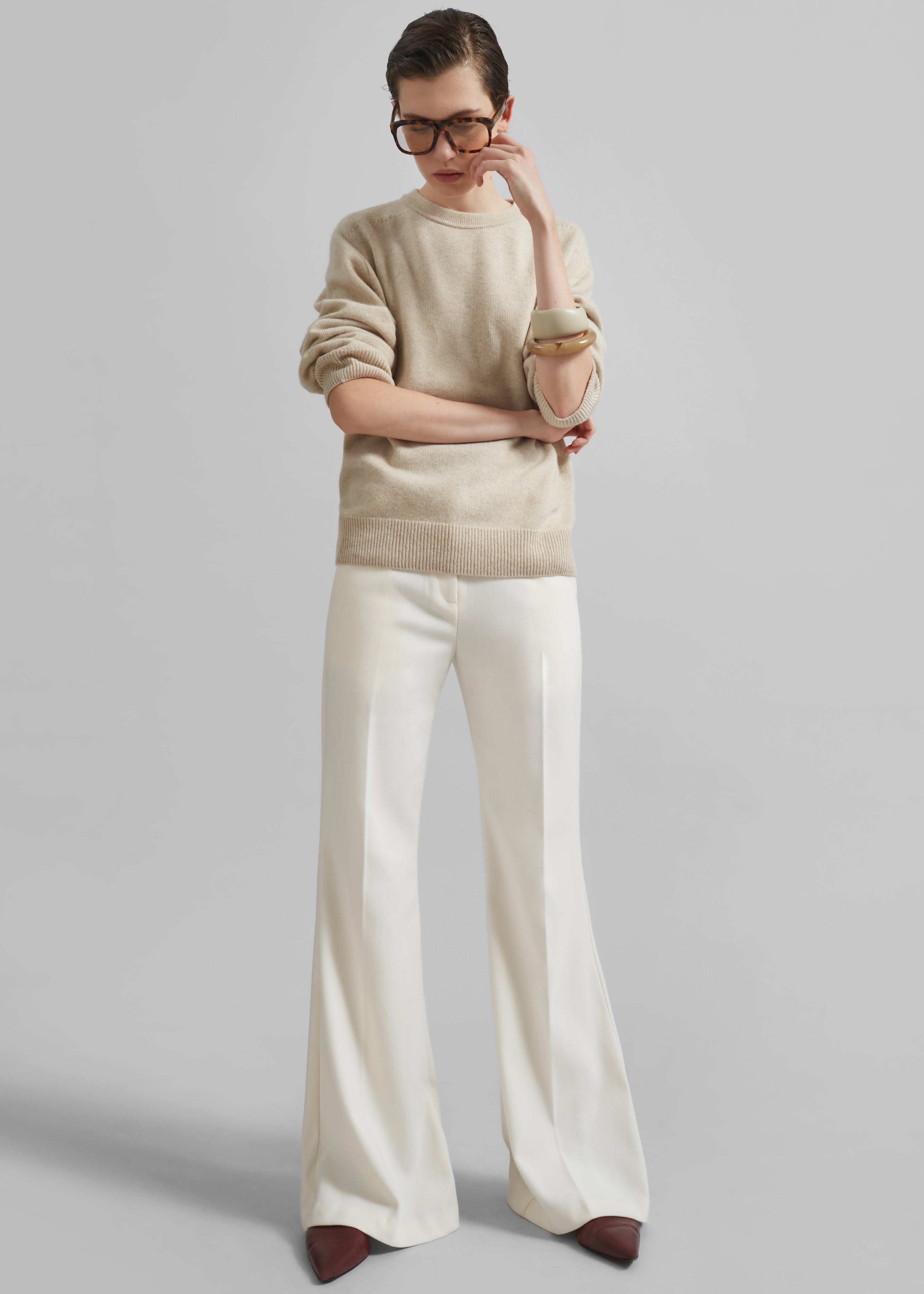 Kinsale Bootcut Pants - Ivory - 2