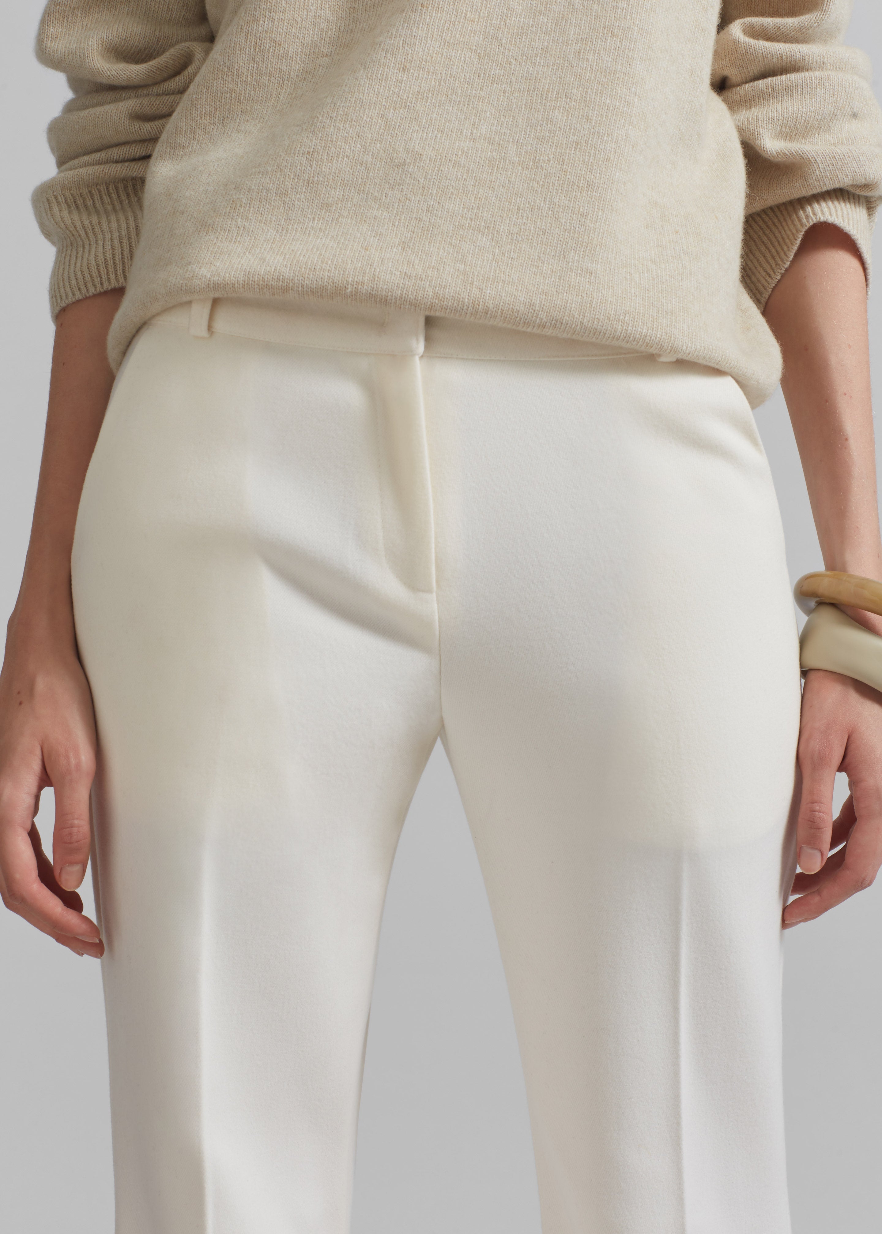 Kinsale Bootcut Pants - Ivory - 3