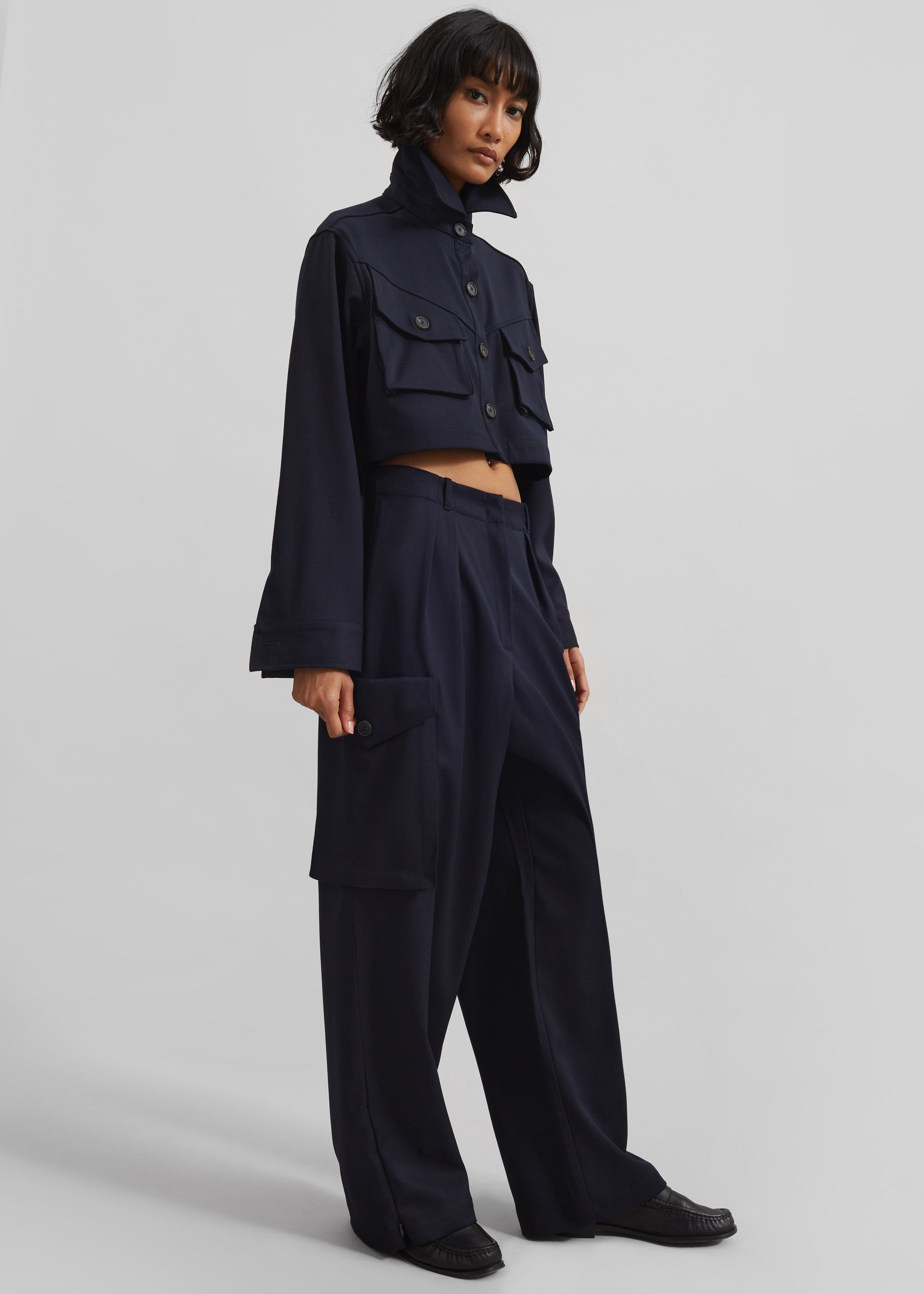 Kiora Cargo Pants - Navy - 5