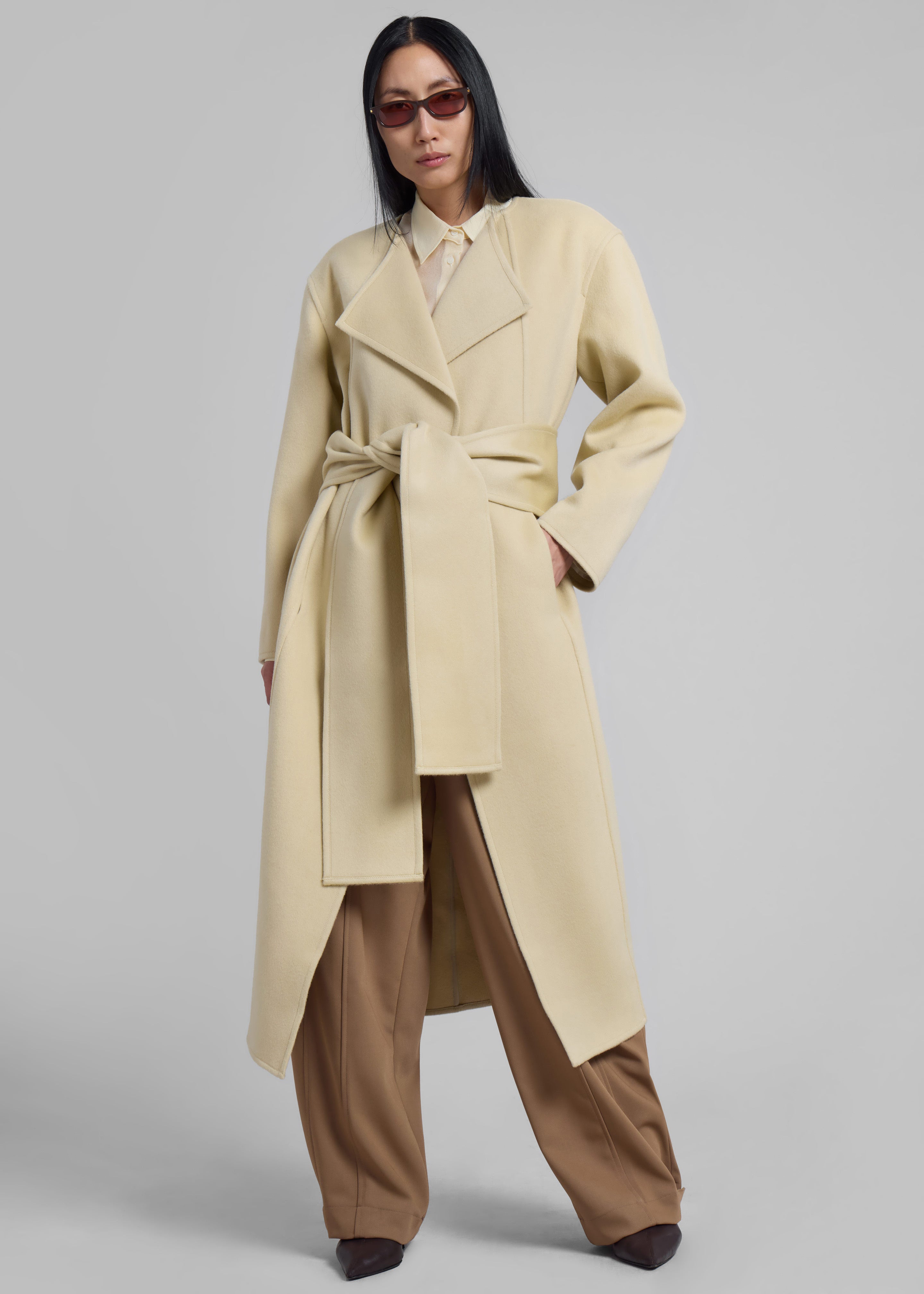 Kiva Wool Coat - Beige - 9