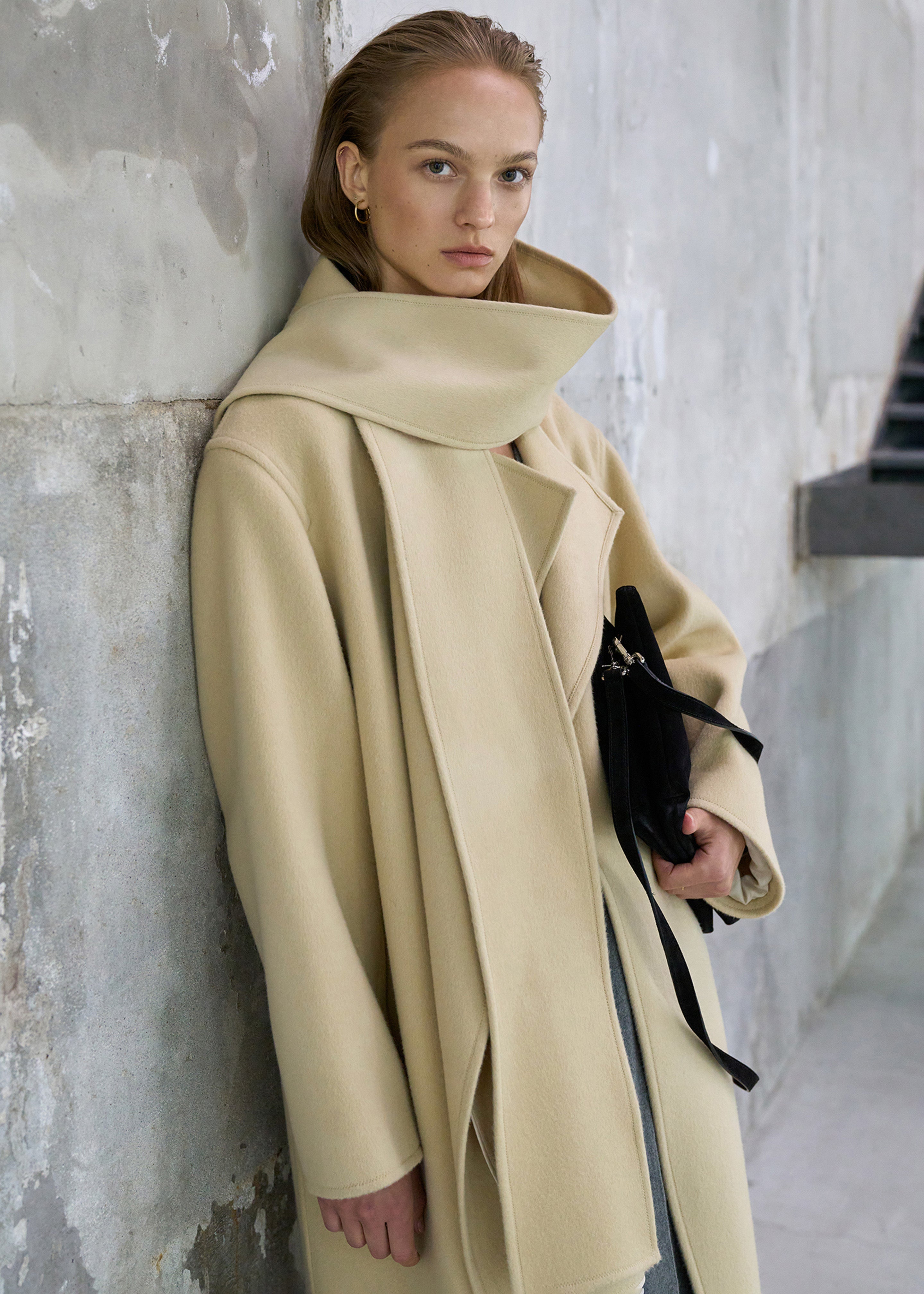 Kiva Wool Coat - Beige - 1