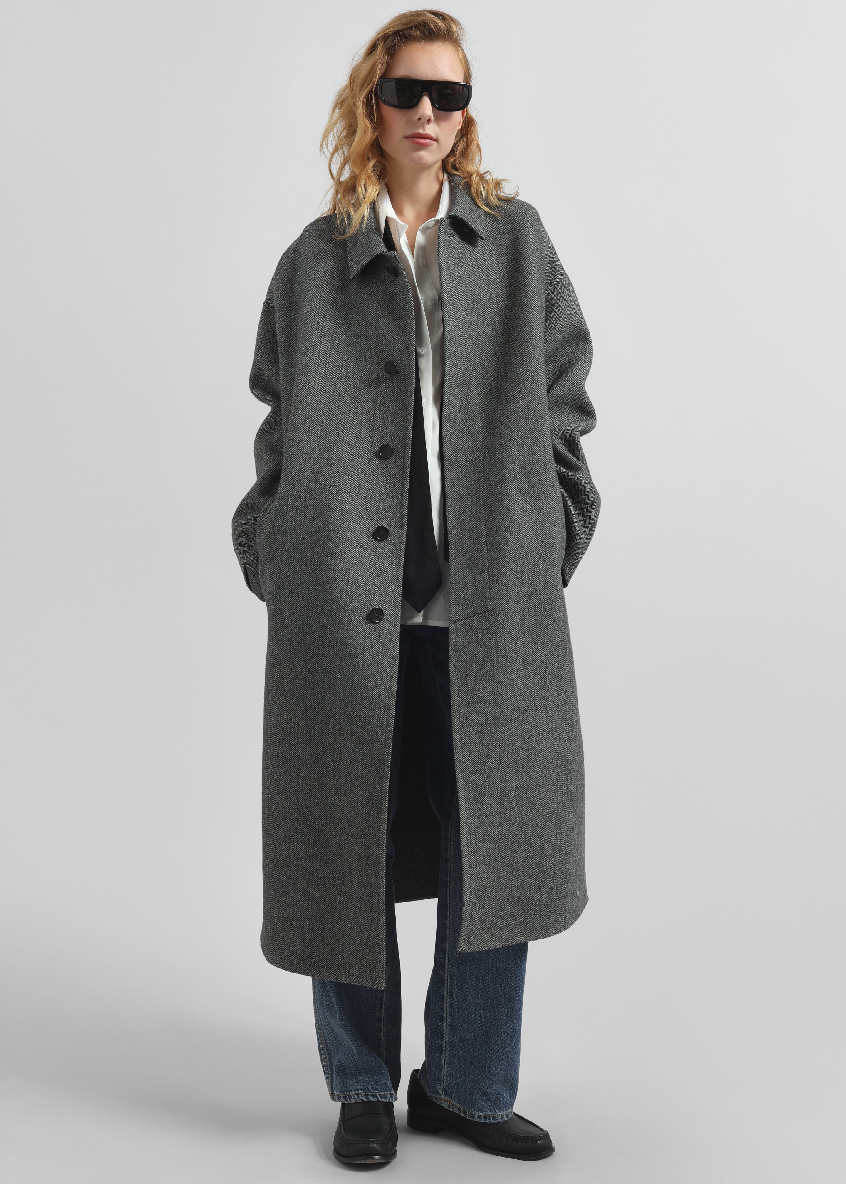 Knole Wool Coat - Grey – The Frankie Shop Europe