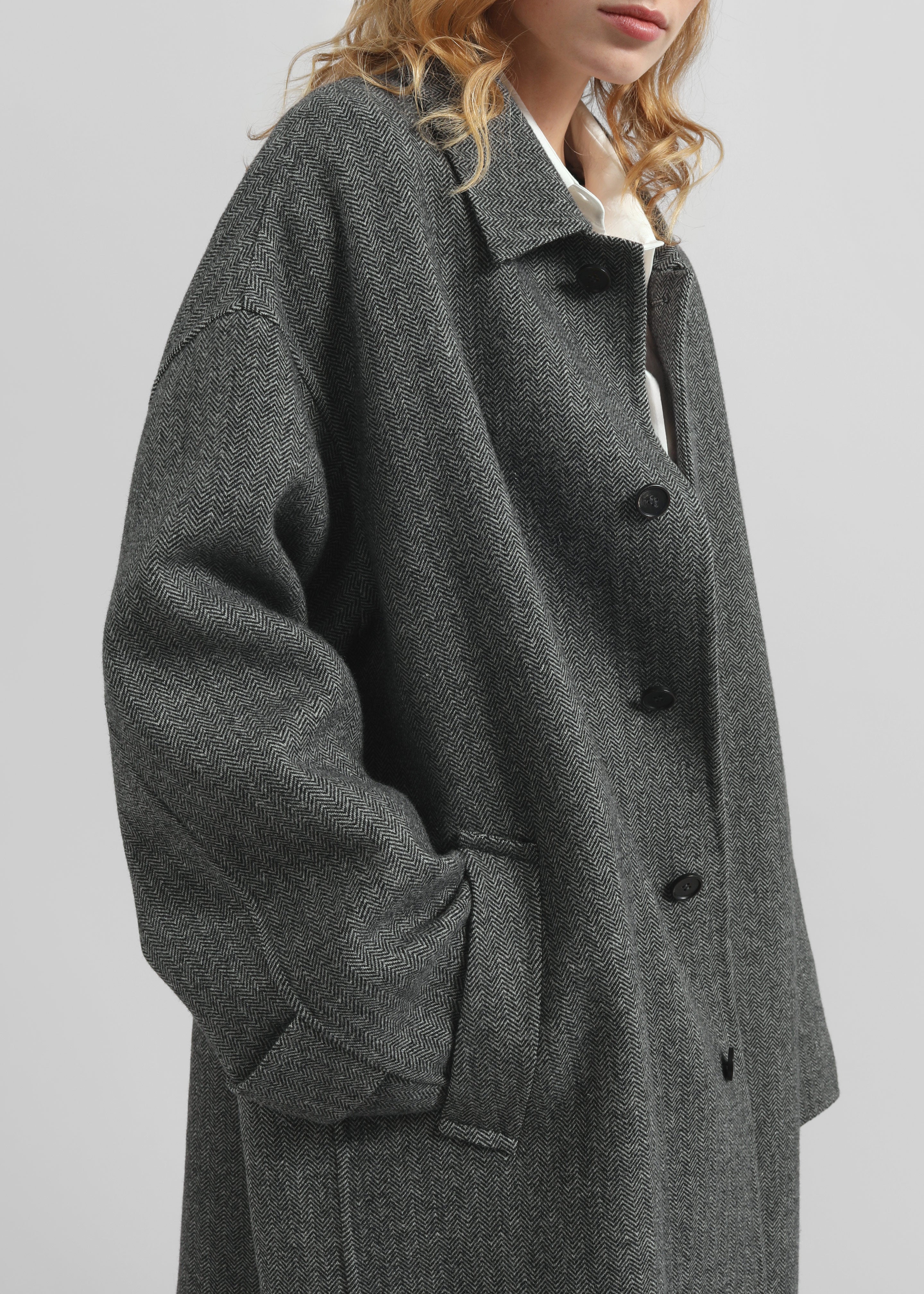 Knole Wool Coat - Grey – The Frankie Shop Europe