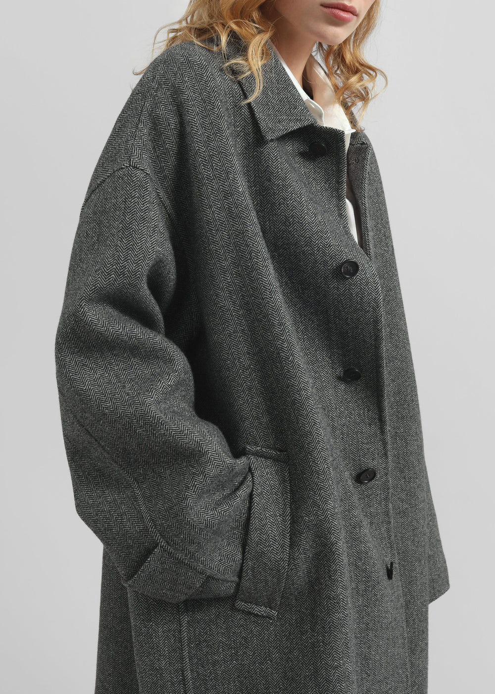Knole Wool Coat - Grey - 1