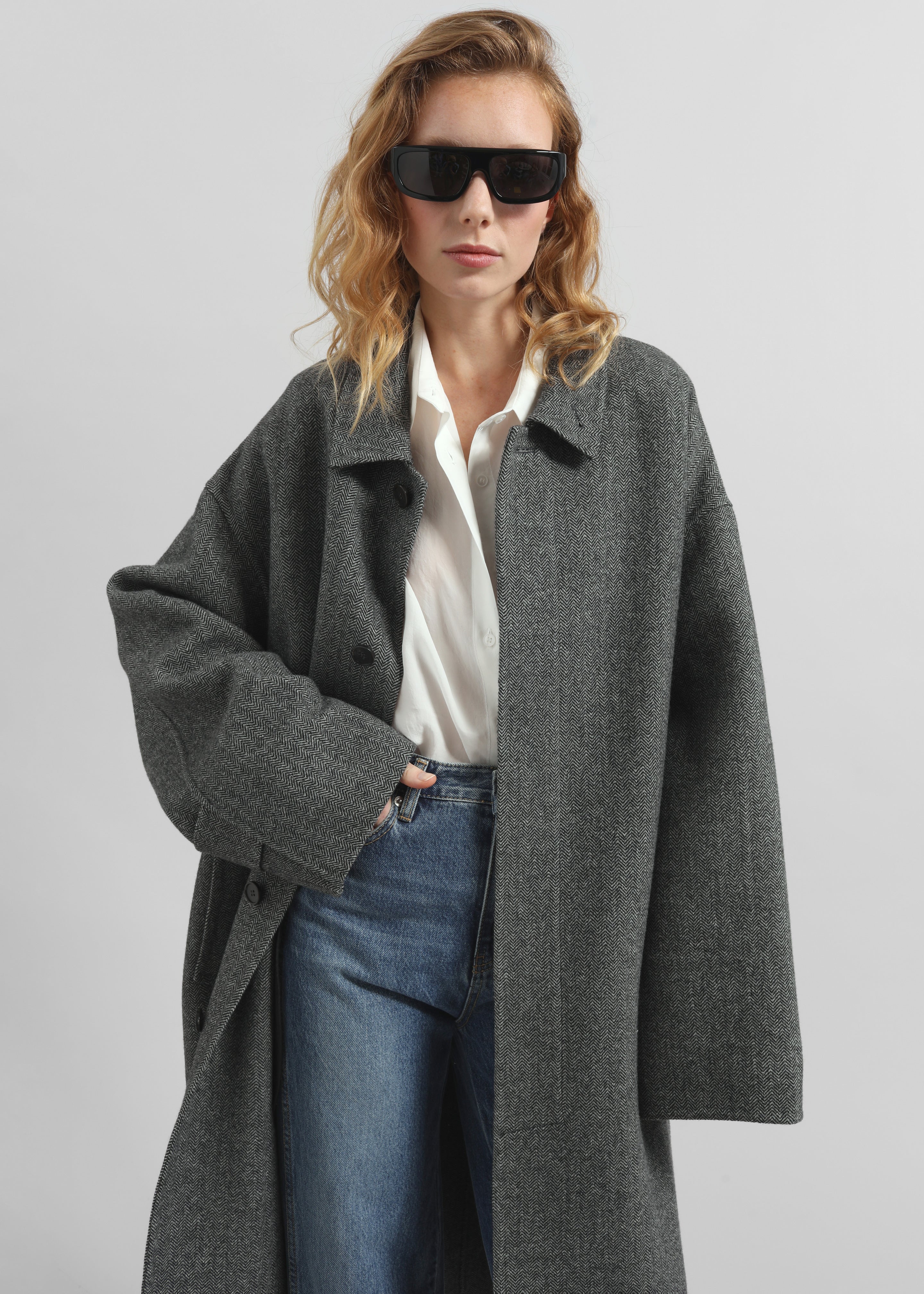 Knole Wool Coat - Grey – The Frankie Shop Europe
