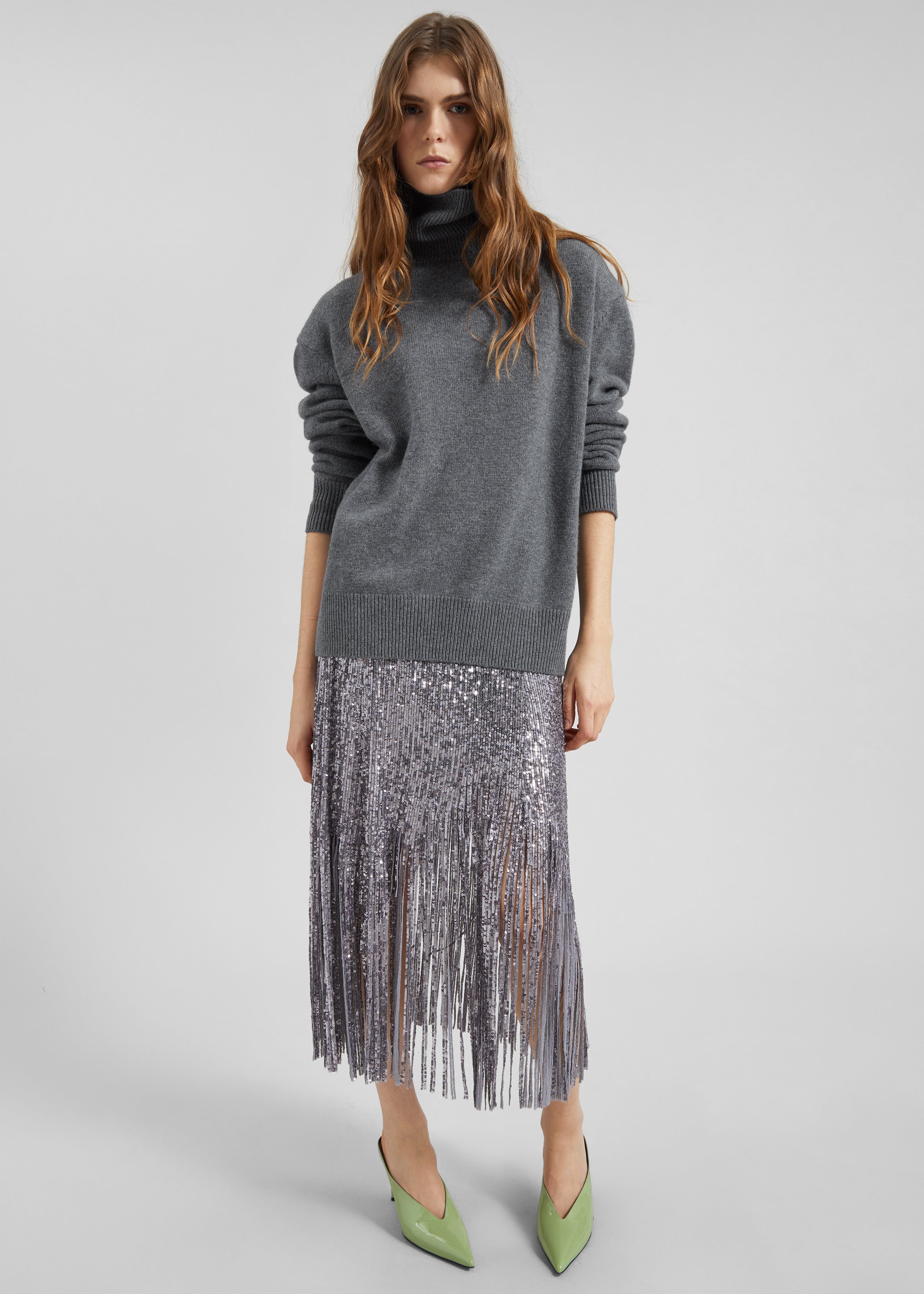 Koler Padded Knit Turtleneck - Dark Grey - 4