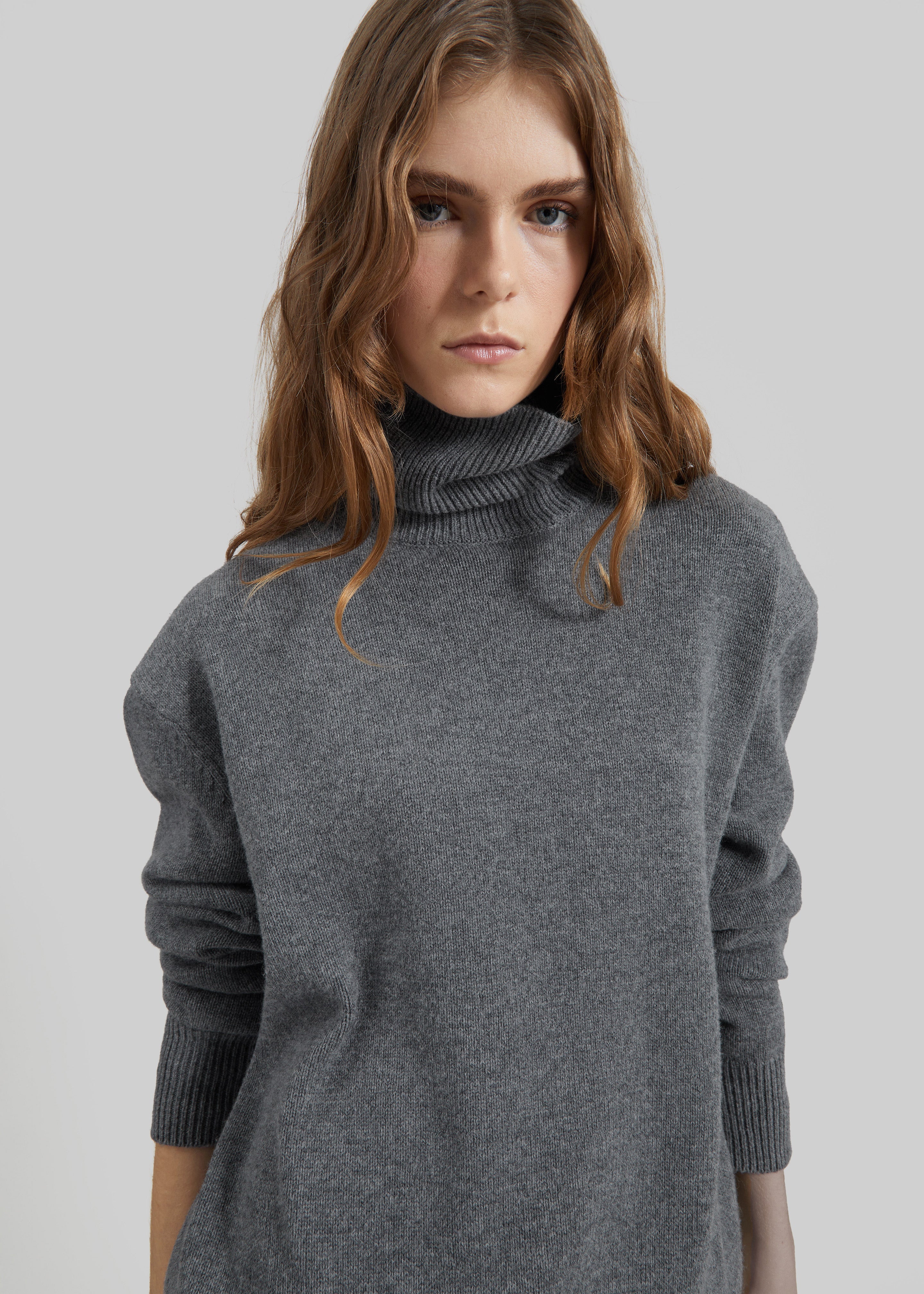 Koler Padded Knit Turtleneck - Dark Grey - 2
