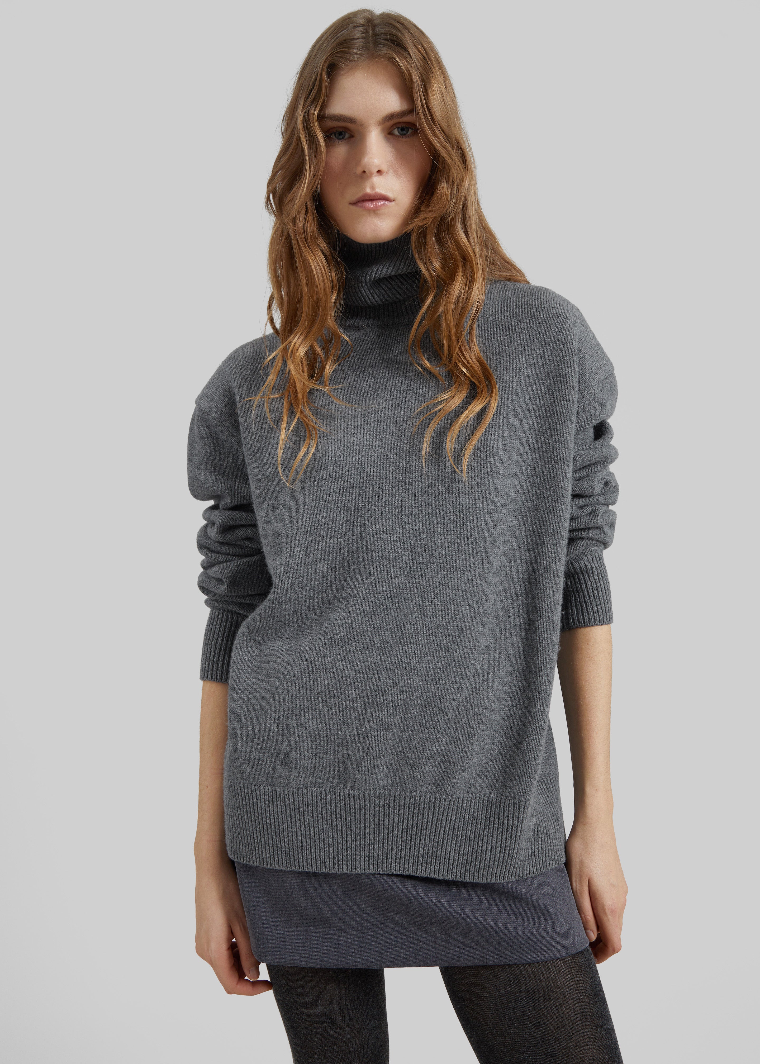 Koler Padded Knit Turtleneck - Dark Grey - 6