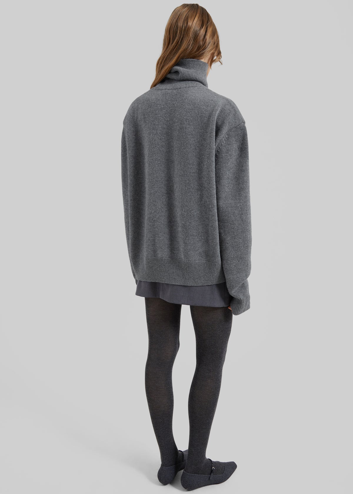 Koler Padded Knit Turtleneck - Dark Grey - 10