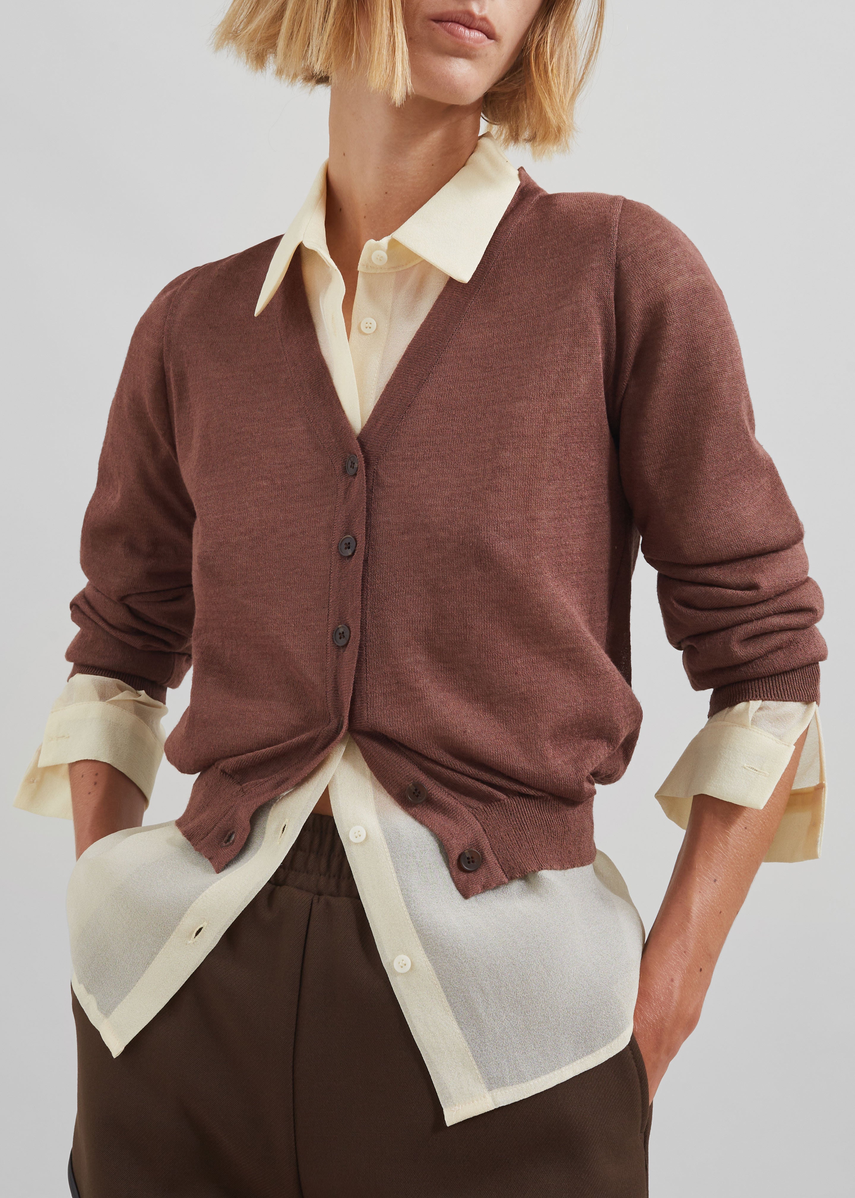 Kyoto Cardigan - Brown - 2