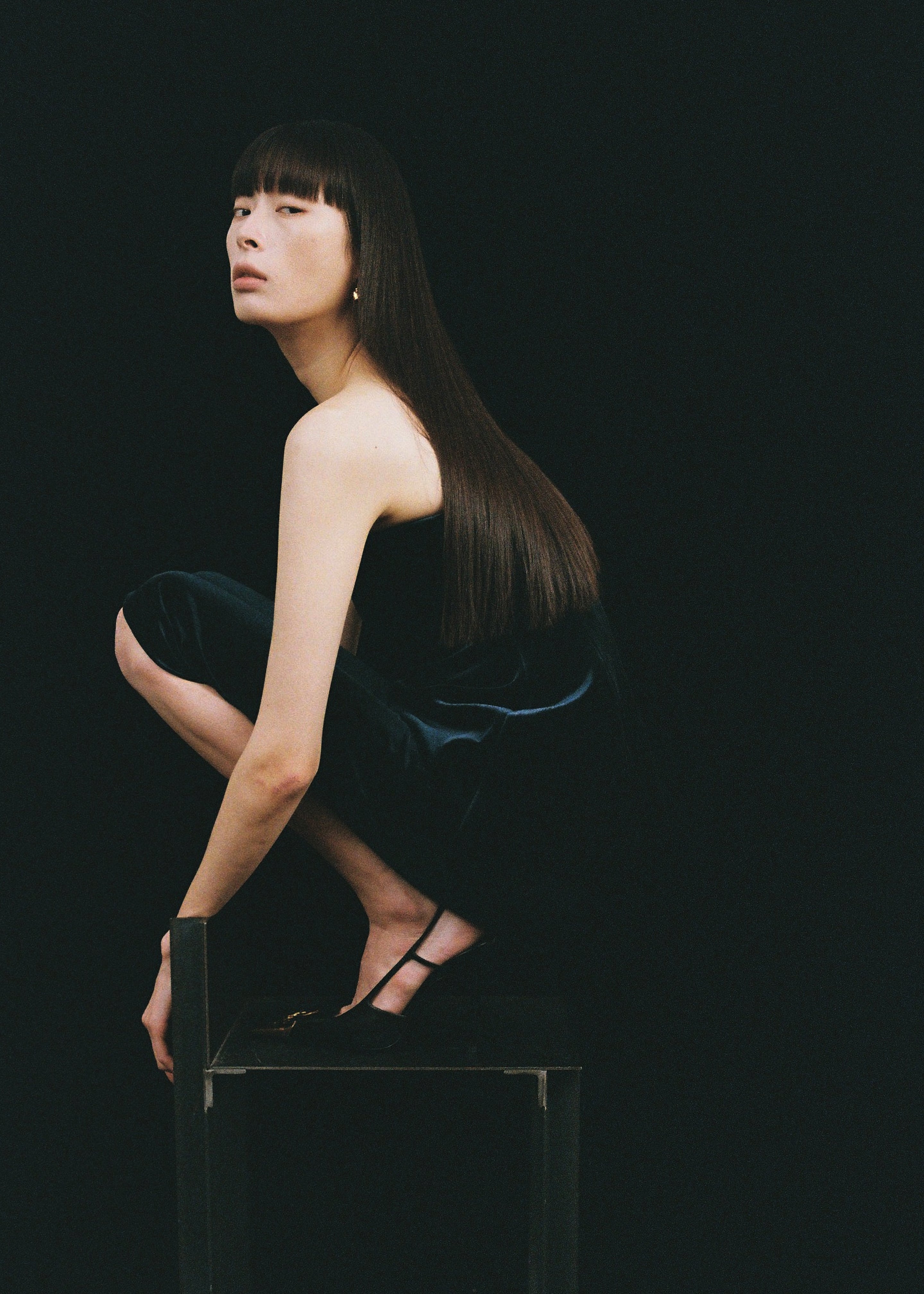 Laila Velvet Trousers - Deep Green - 8