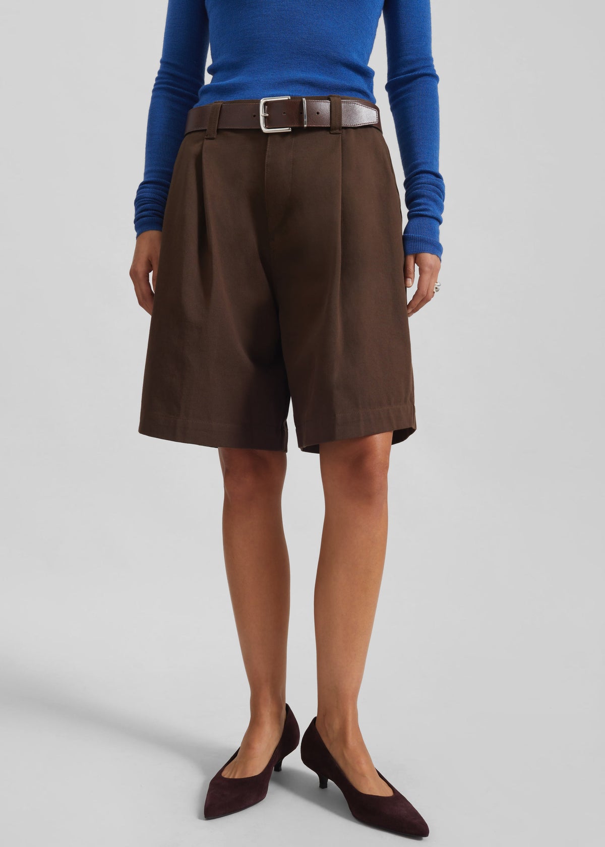 Lambeth Bermuda Shorts - Brown - 2