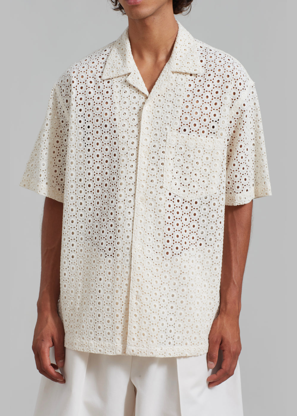 Landon Short Sleeve Shirt - Beige - 1