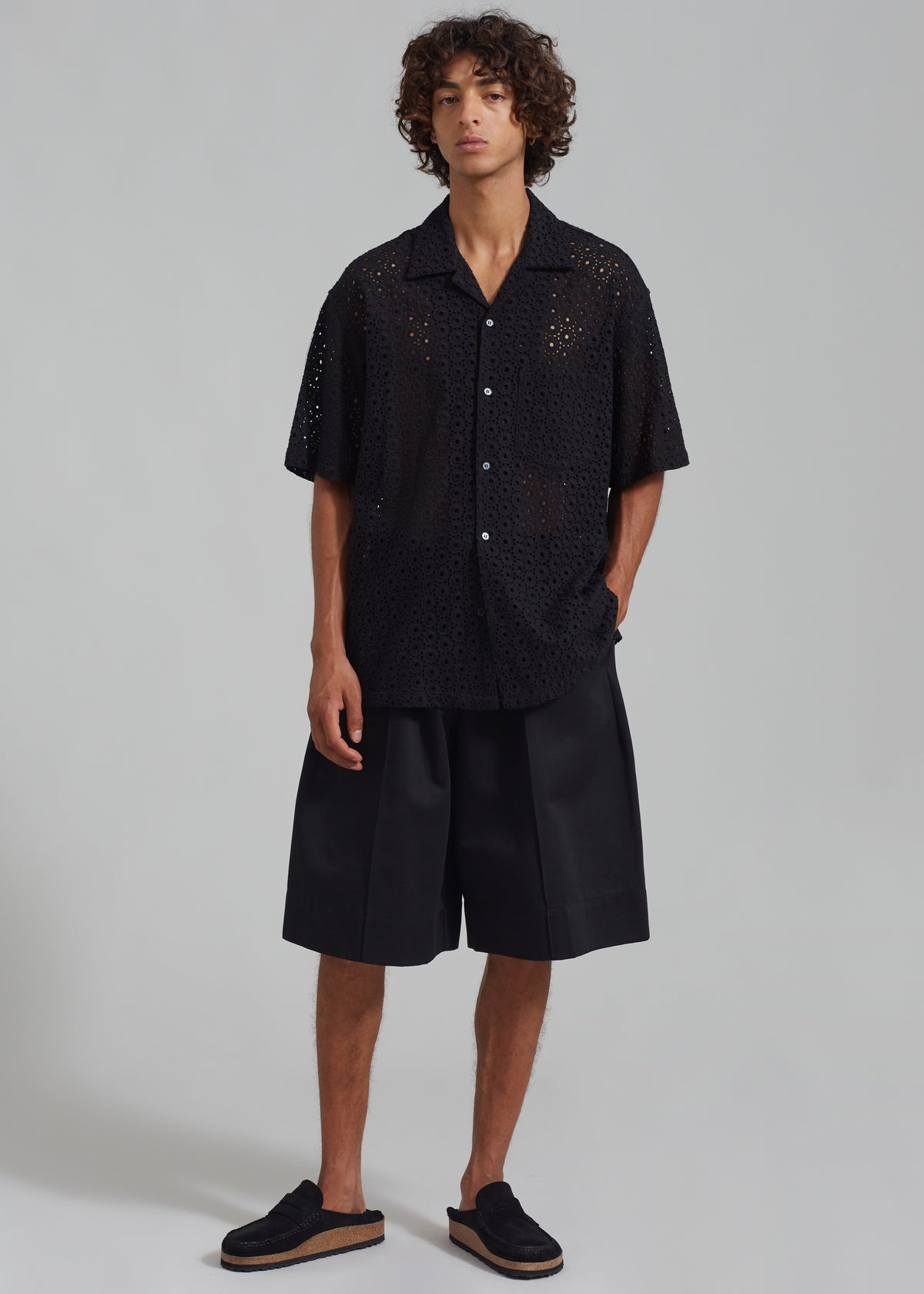 Landon Short Sleeve Shirt - Black - 5