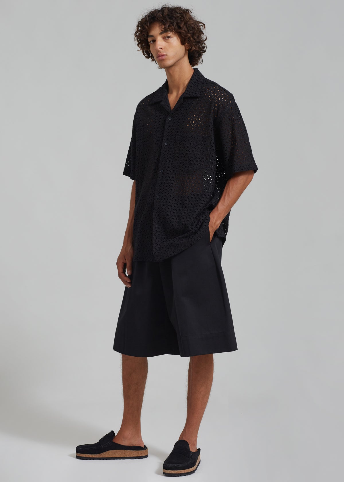 Landon Short Sleeve Shirt - Black - 1