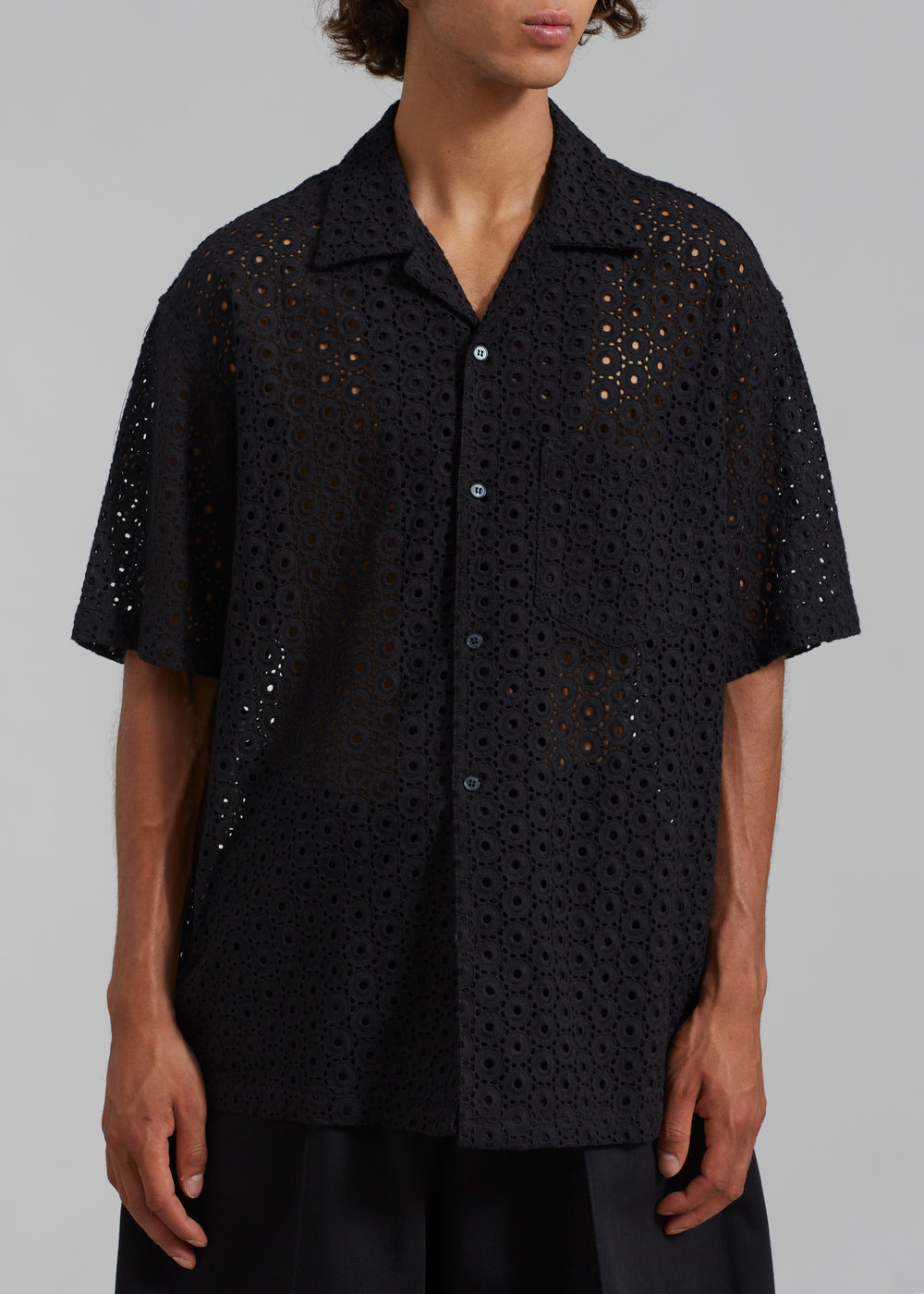 Landon Short Sleeve Shirt - Black - 1