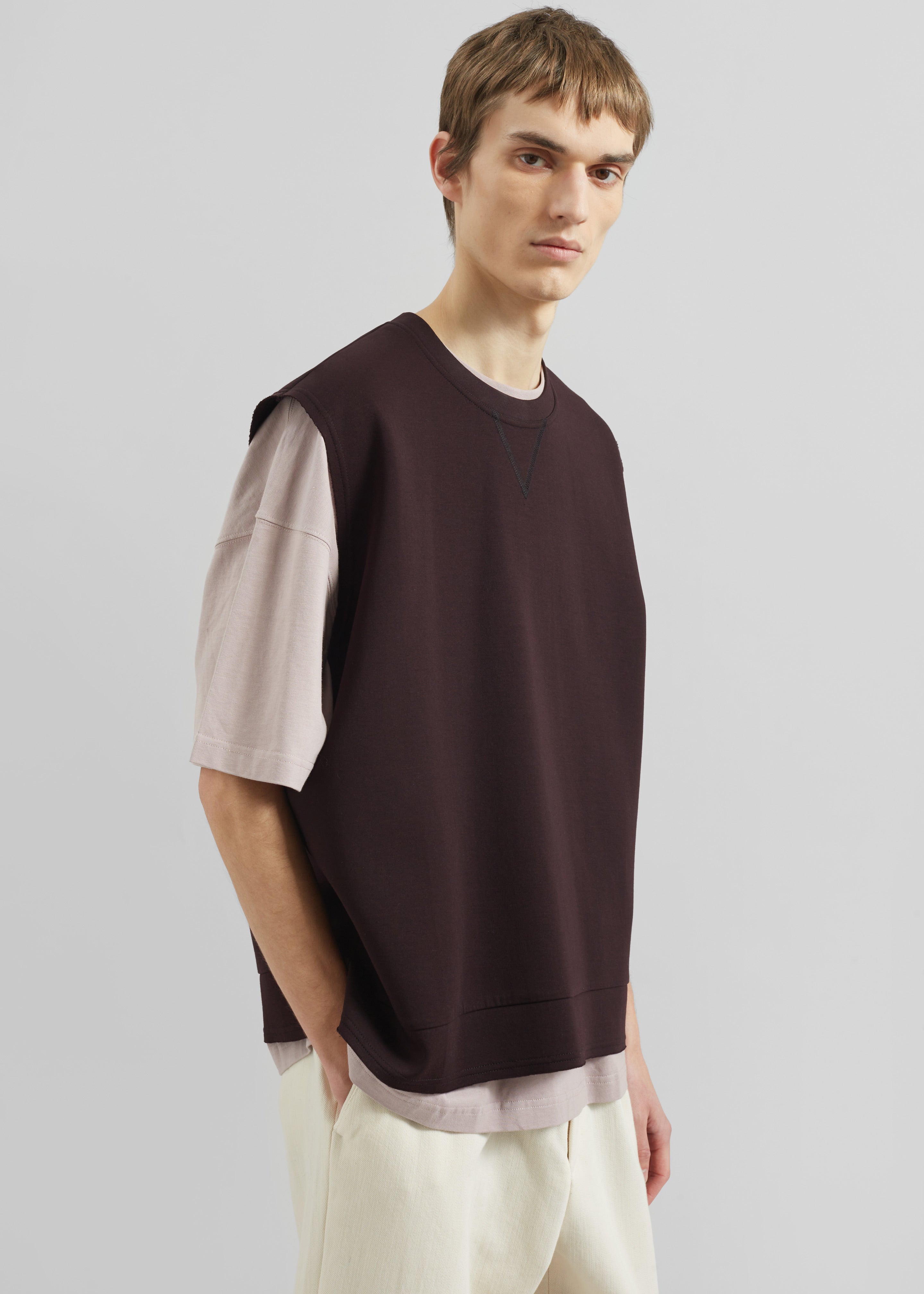 Laos Tank Top - Dark Plum - 3