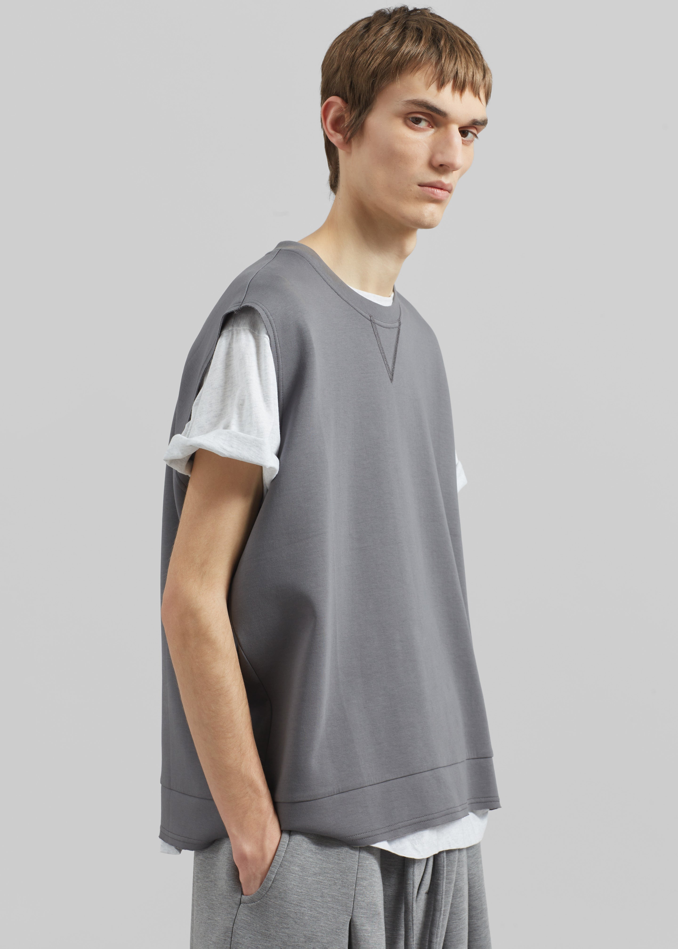 Laos Tank Top - Slate Grey - 4