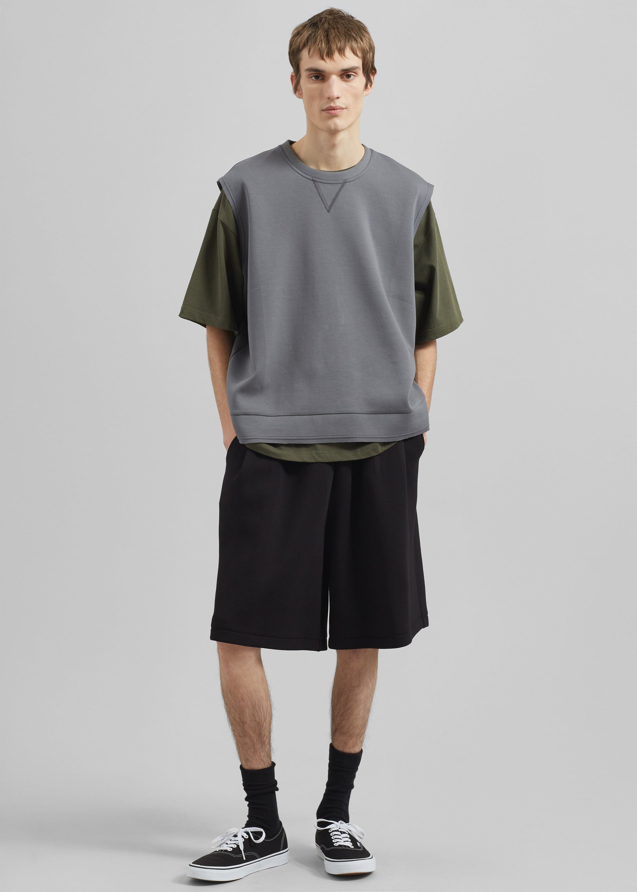 Shop the look image for Laos Tank Top - Slate Grey