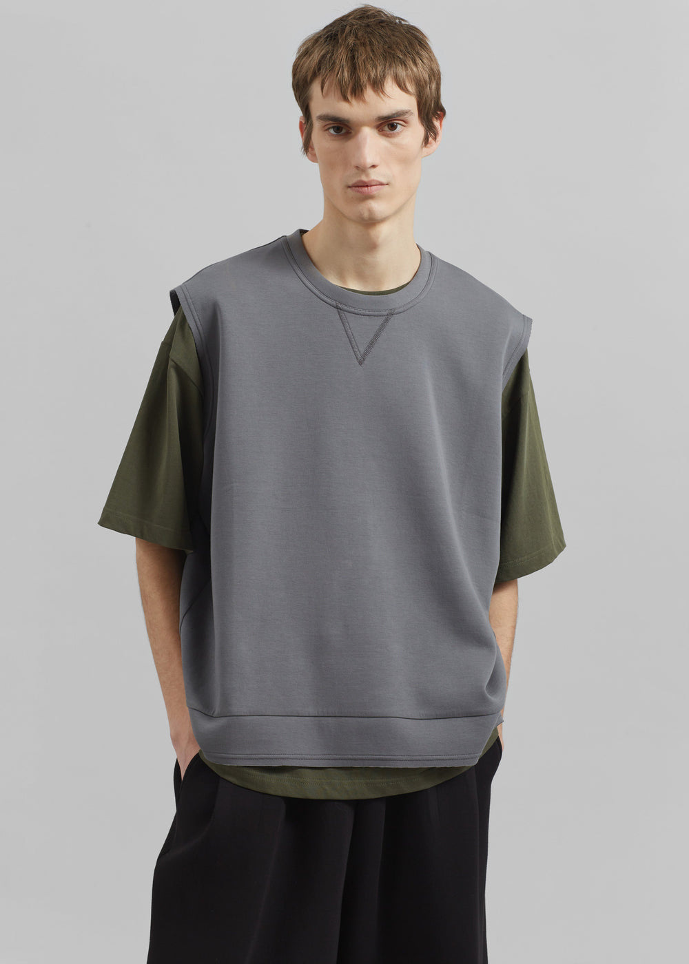 Laos Tank Top - Slate Grey - 1