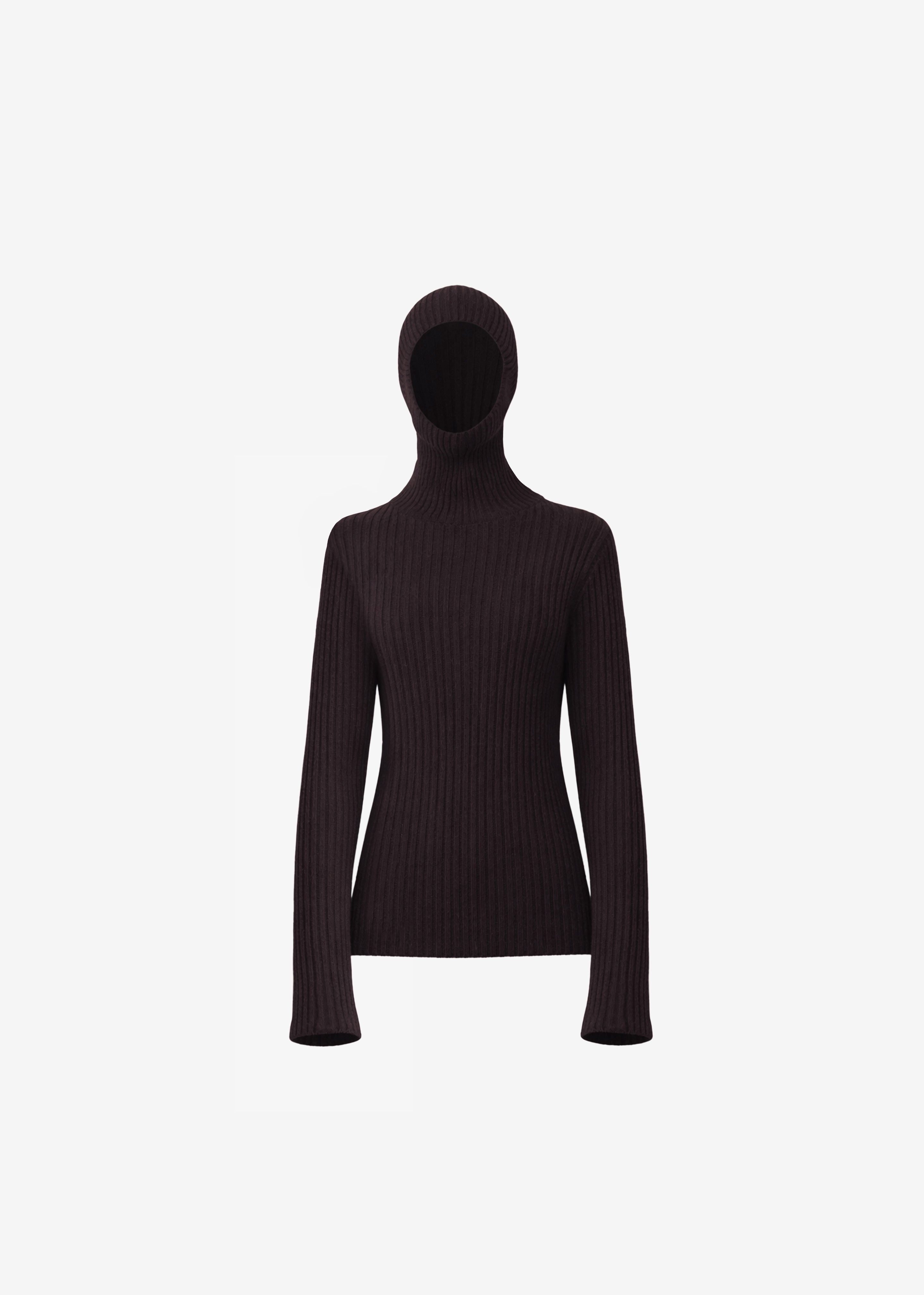 Larice Hooded Knit Top - Brown – The Frankie Shop Europe