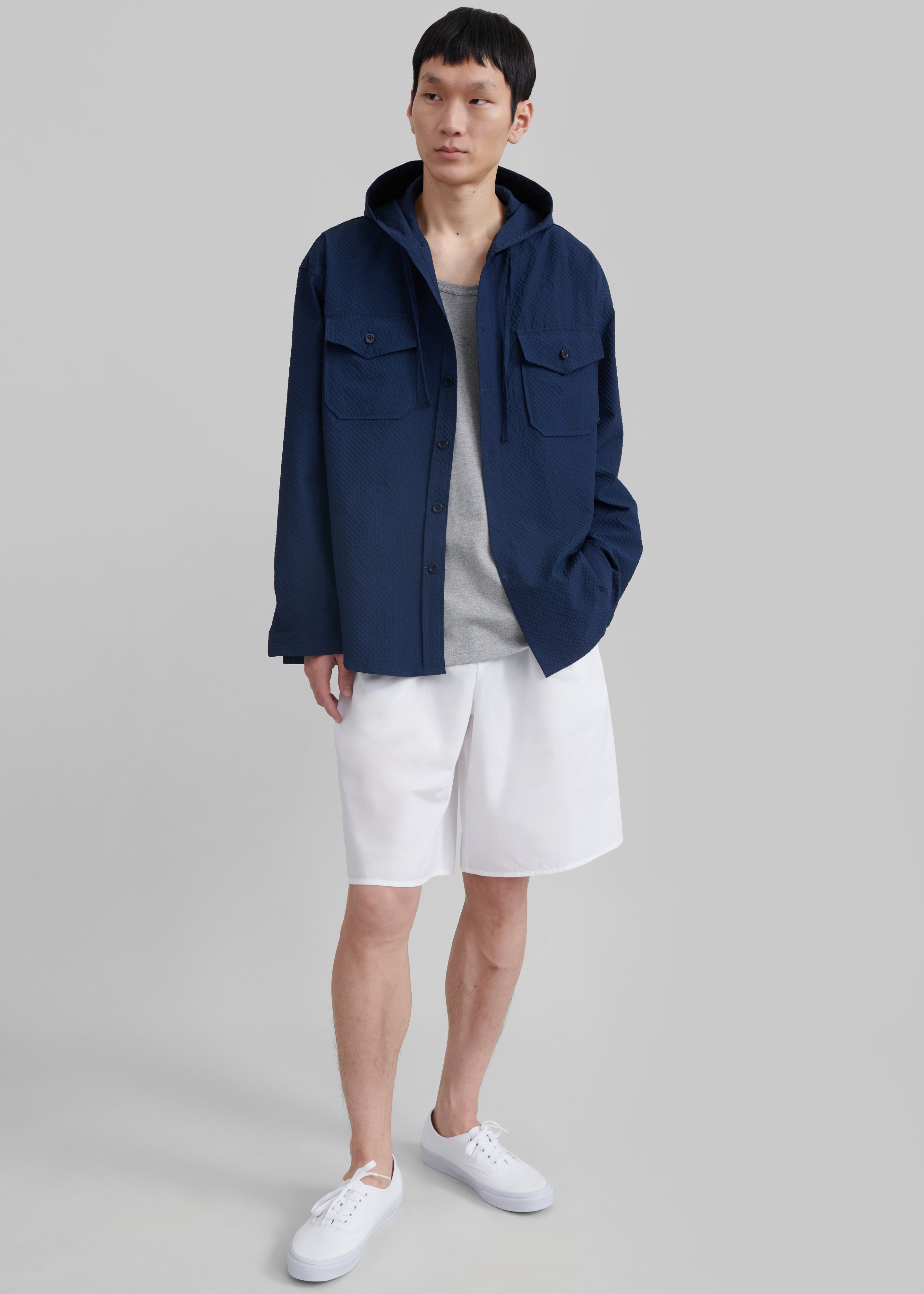 Lars Hooded Jacket - Navy - 2