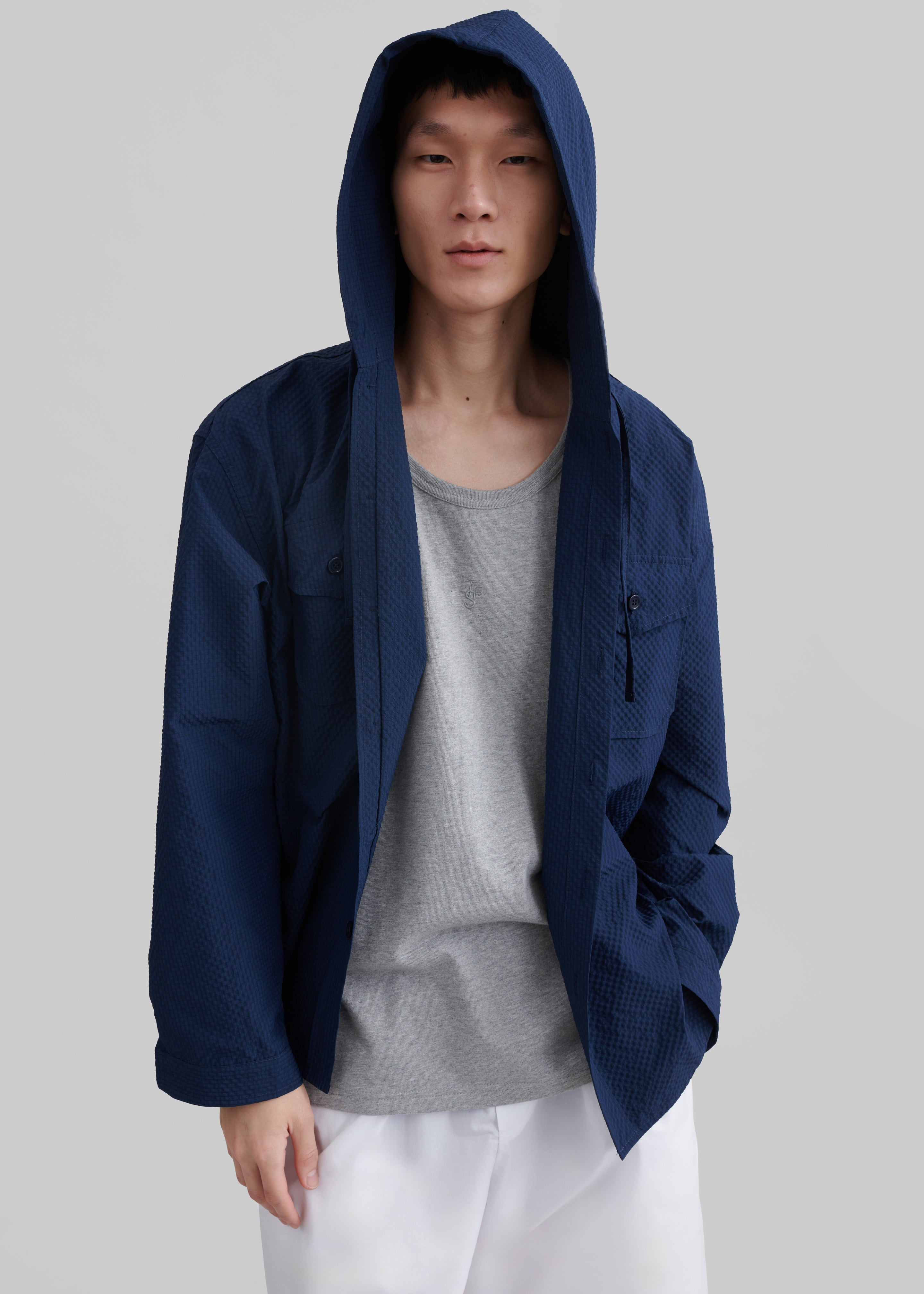 Lars Hooded Jacket - Navy - 5