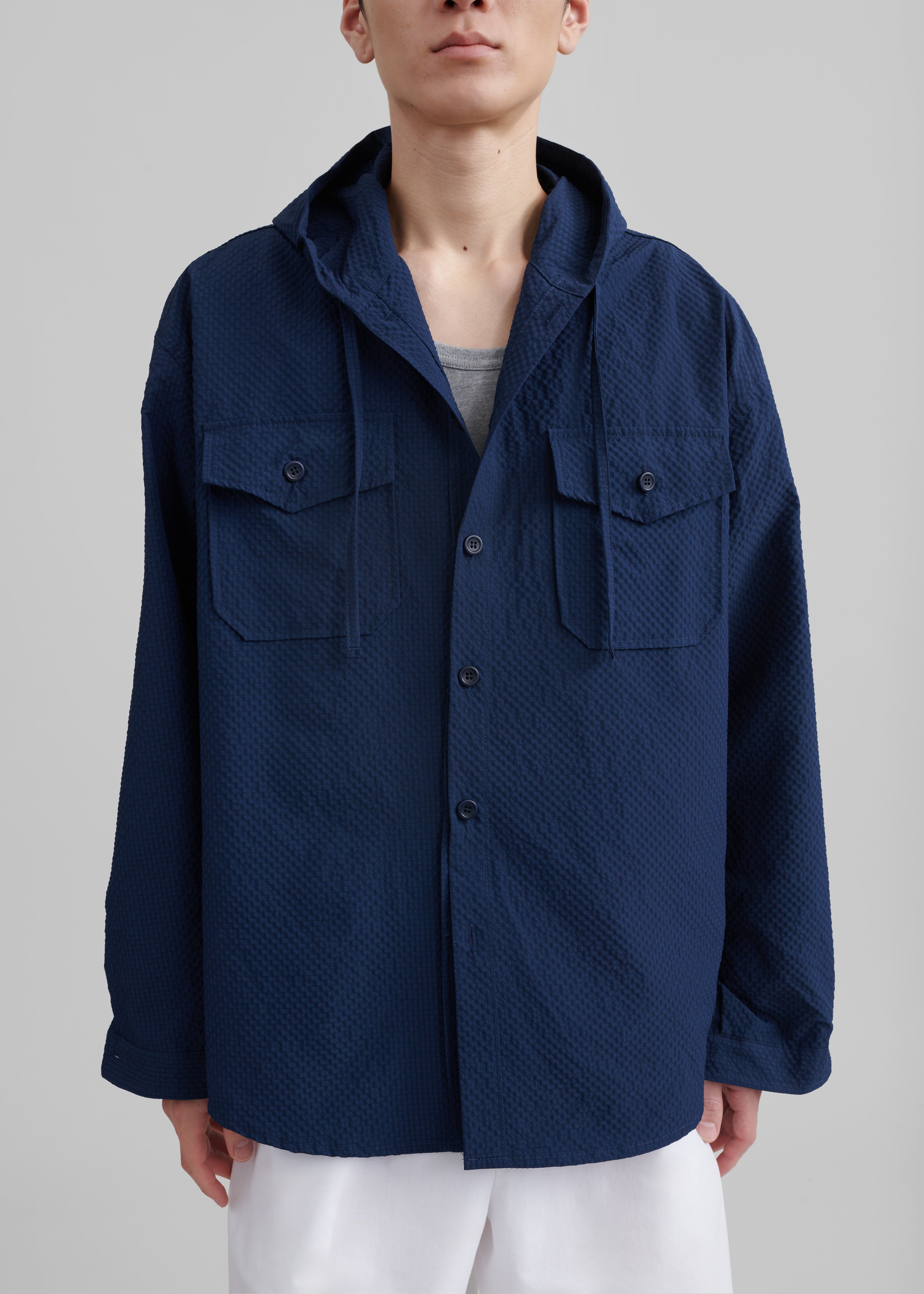 Lars Hooded Jacket - Navy - 4