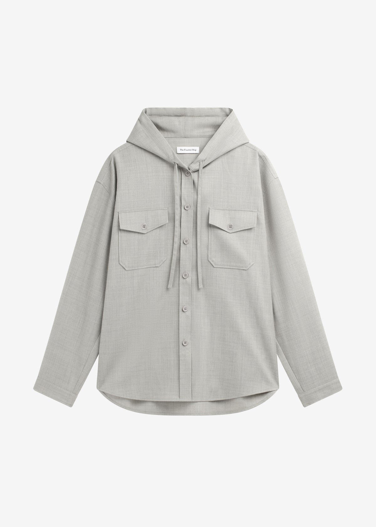 Lars Textured Hooded Jacket - Greige Melange - 9