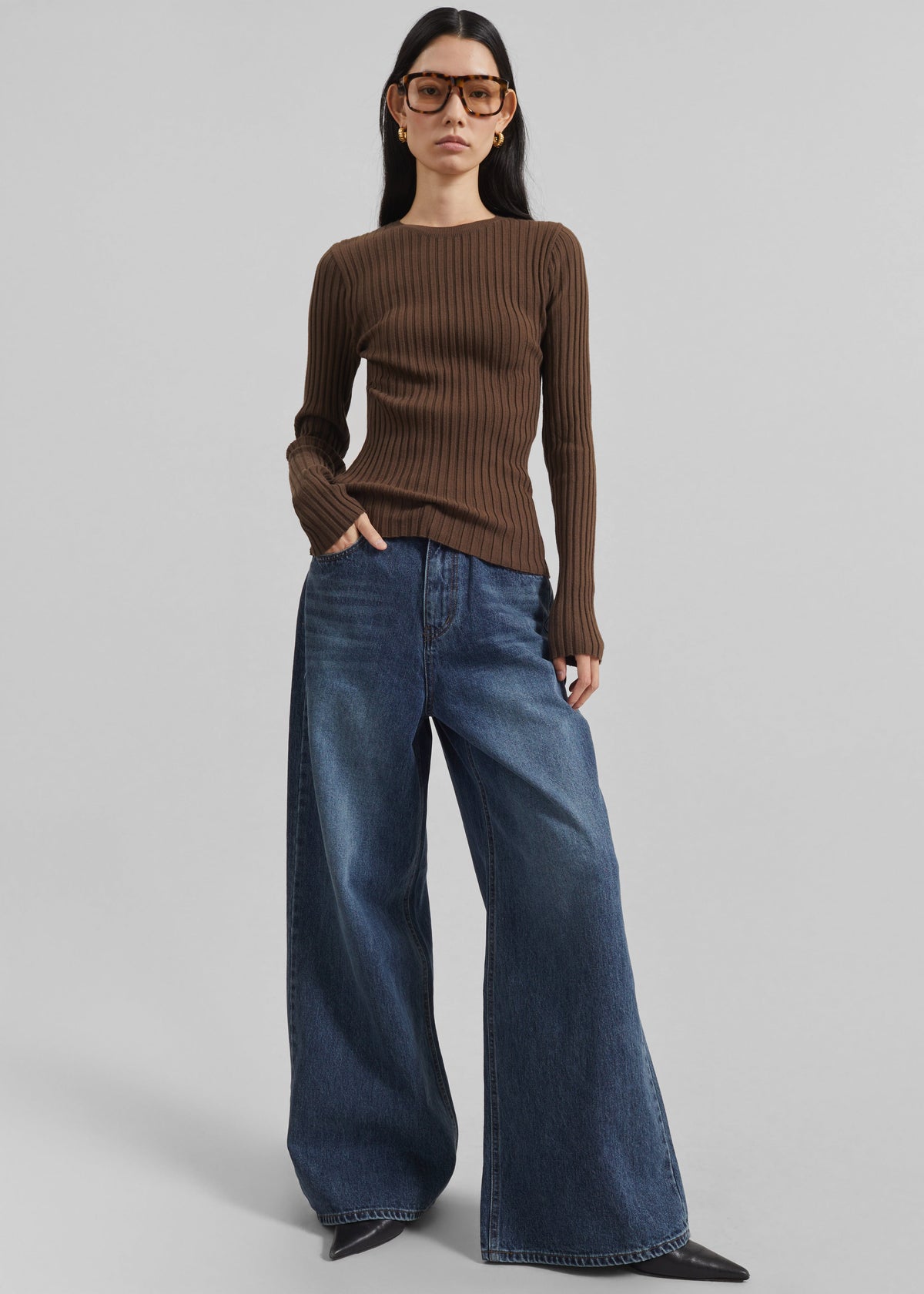 Larvik Wide Jeans - Medium Wash - 2