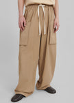 Lauri Drawstring Cargo Pants - Beige