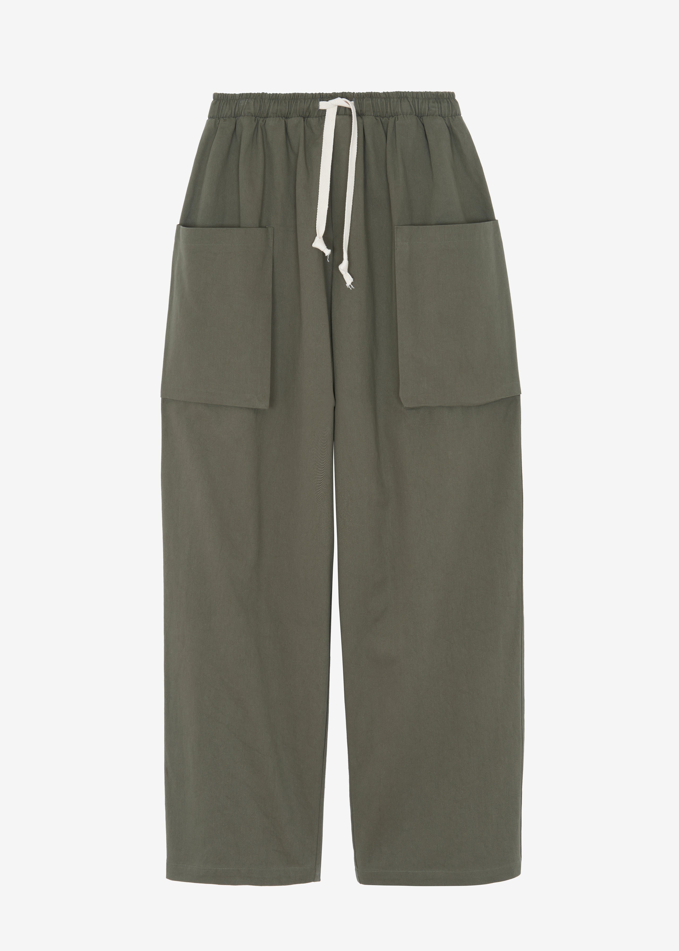 Lauri Drawstring Cargo Pants - Khaki - 10