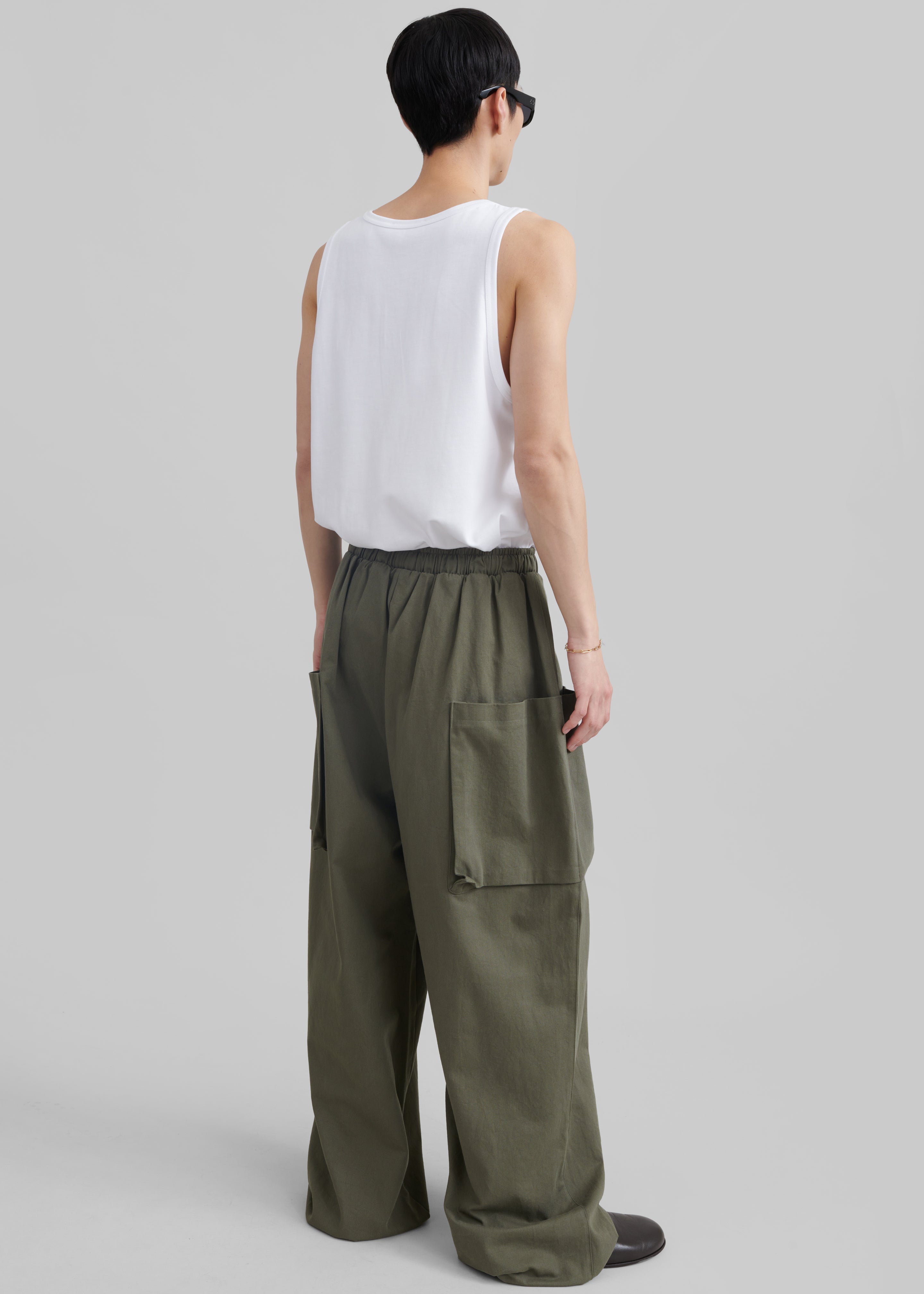 Lauri Drawstring Cargo Pants - Khaki - 9