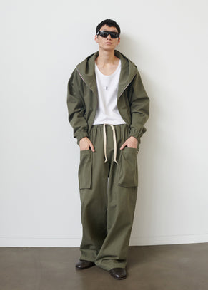 Lauri Drawstring Cargo Pants - Khaki