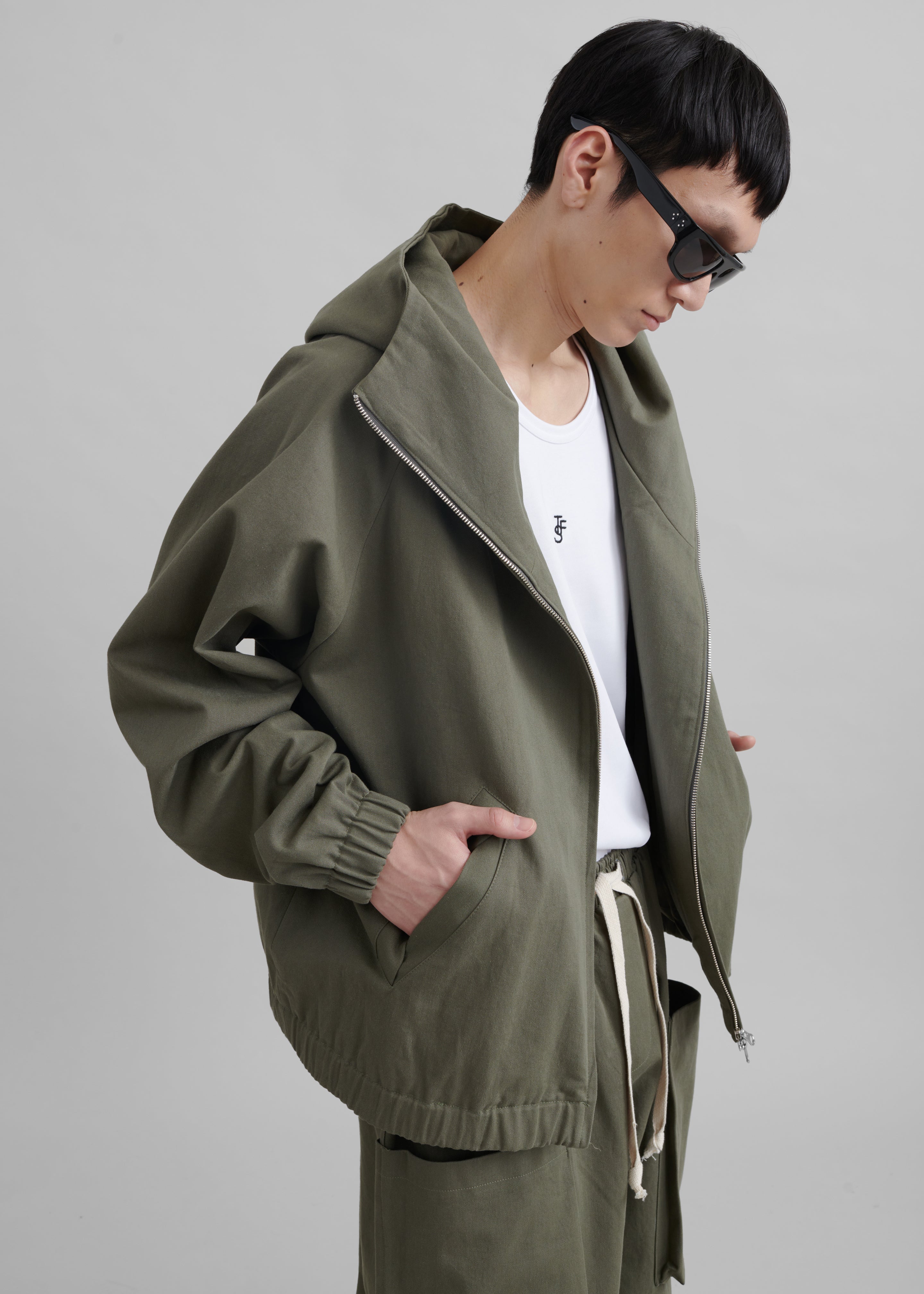 Lauri Hooded Jacket - Khaki - 9