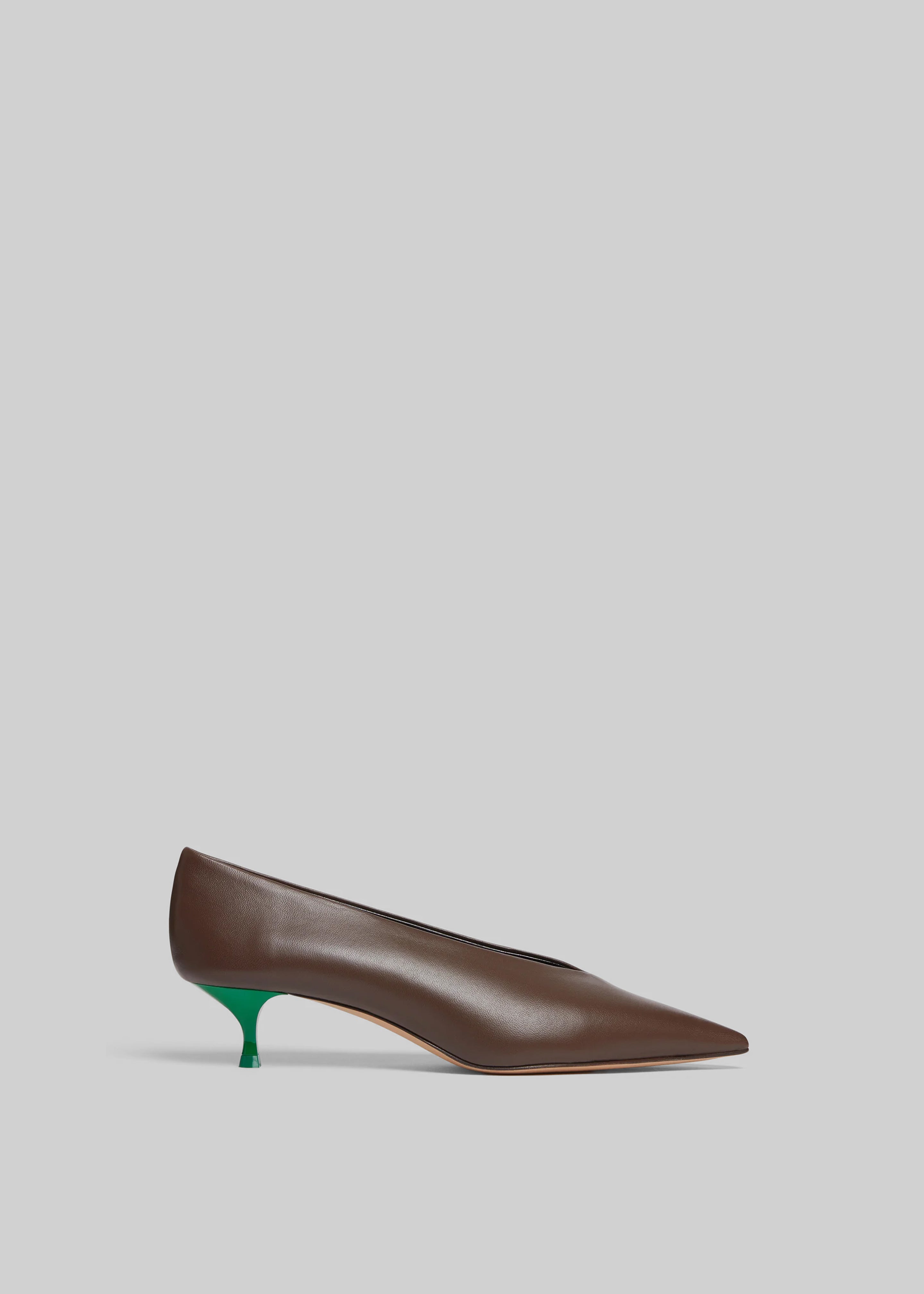 Le Monde Beryl Babouche Kitten Heels - Chocolate - 2